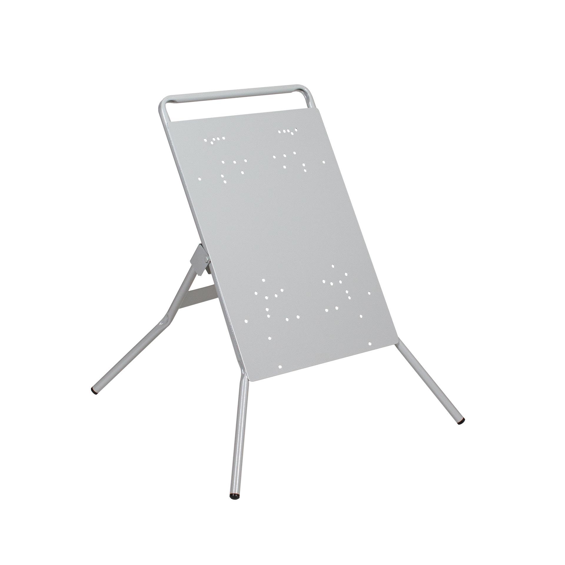 Telaio di base pieghevole per distributore di corrente da cantiere, colore grigio chiaro RAL 7035