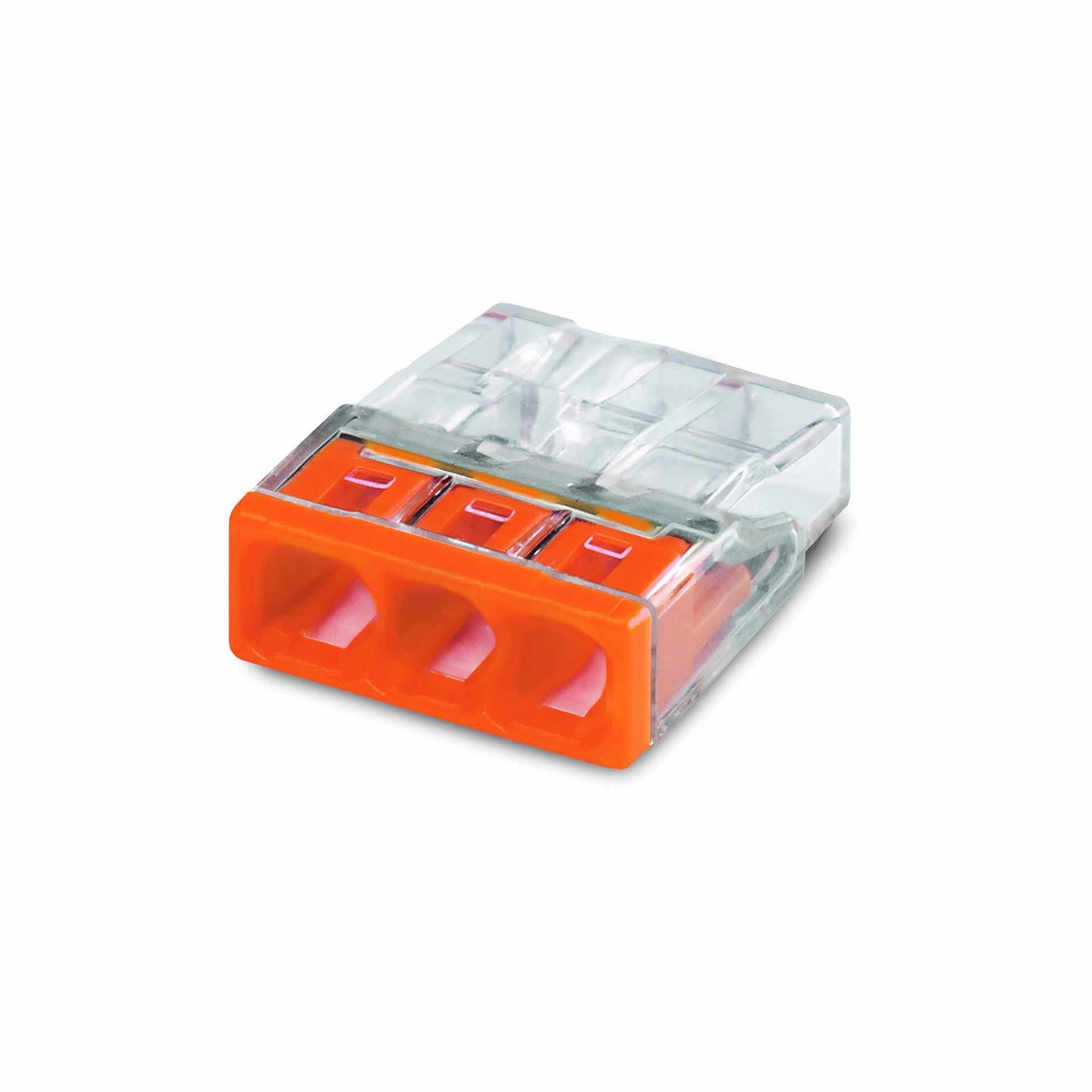 WAGO 2273-203 / 3 fili / morsetto per scatola di derivazione 0,5-2,5 mm² WAGO 2273-203 / 3 fili / morsetto per scatola di derivazione 0,5-2,5 mm²