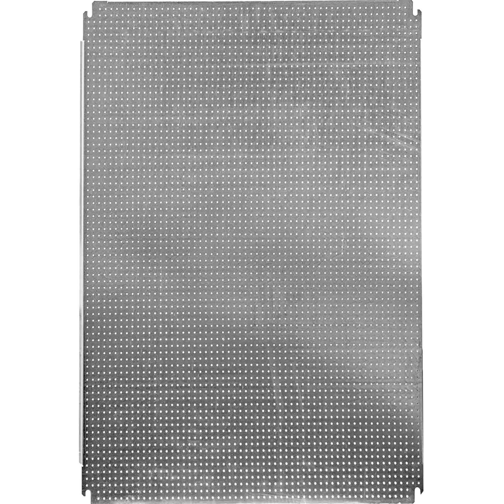 Piastra di montaggio forata Ø3,3 mm, per armadio LxH 600x1400 mm Piastra di montaggio forata Ø3,3 mm, per armadio LxH 600x1400 mm