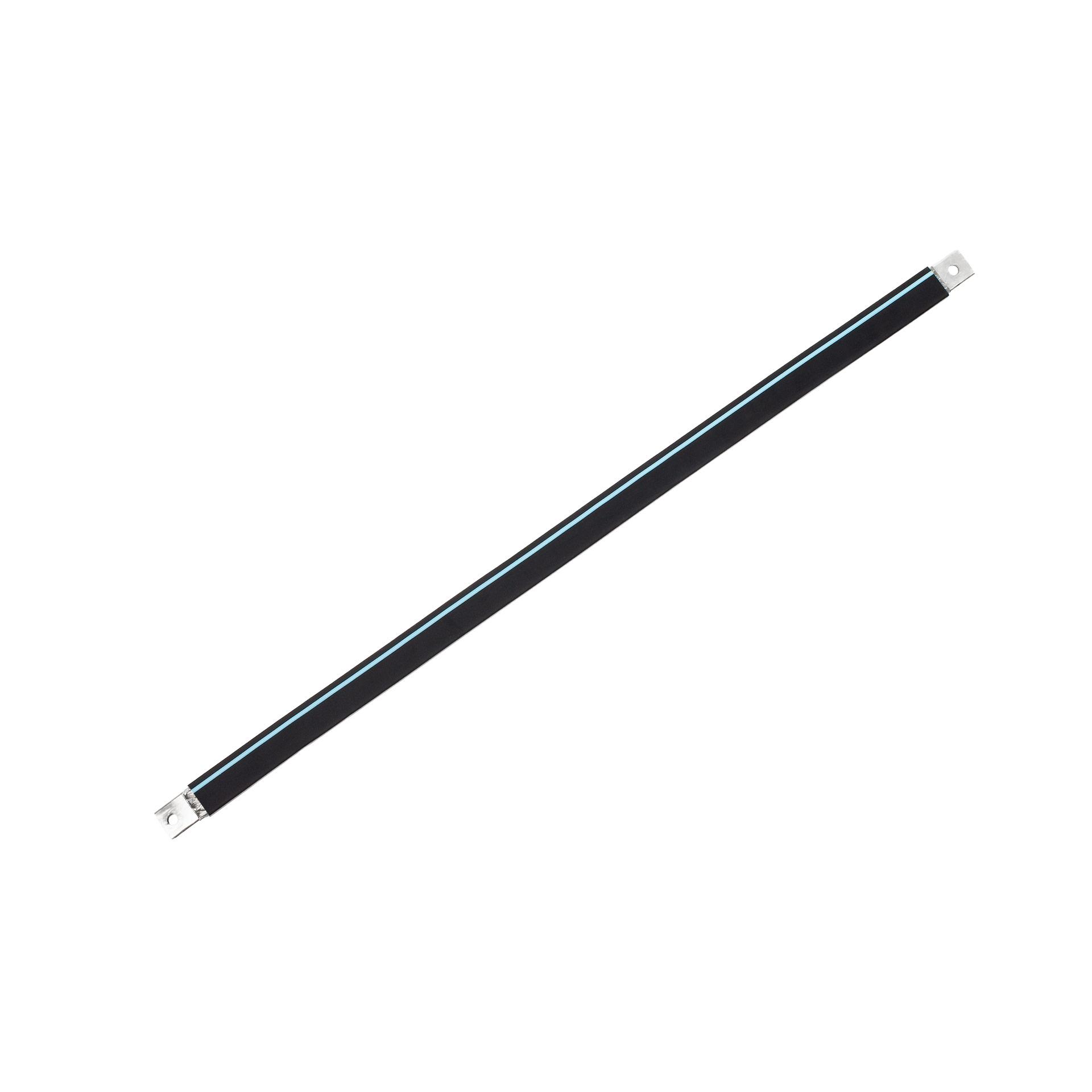 Isolierte Anschlusslasche aus Kupfergeflecht verzinnt "L:830mm" 120mm², 400A, M10 & M10, Halogenfrei