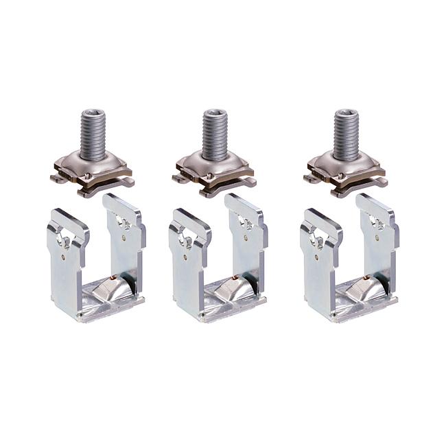 Morsetto con inserto in acciaio, può essere adattato all'attacco universale per le misure 1-3 "185 mm". Morsetto con inserto in acciaio, può essere adattato all'attacco universale per le misure 1-3 "185 mm".