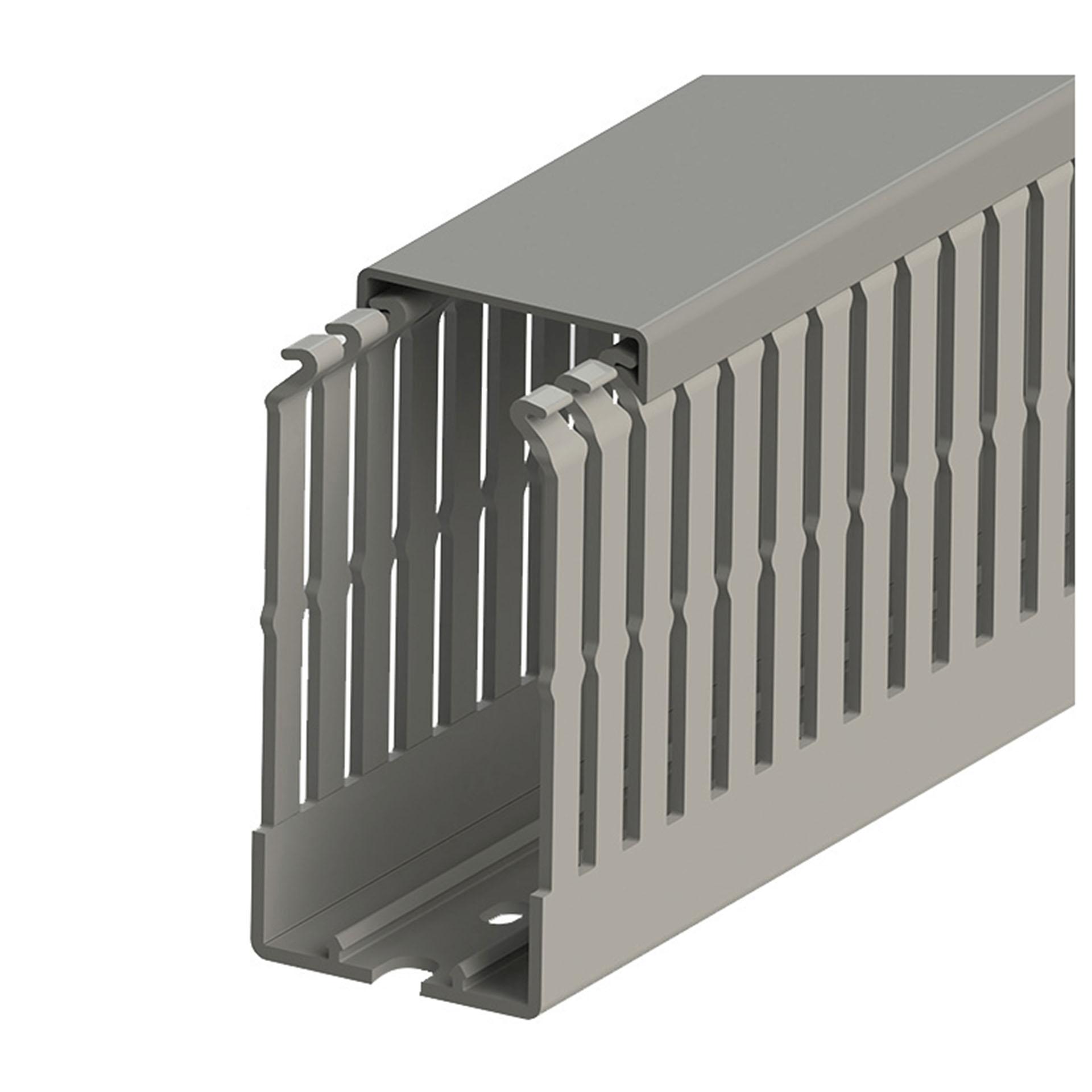 Canalina passacavi in PVC grigio (VK-GN) / 40x80 mm (BxH) Canalina passacavi in PVC grigio (VK-GN) / 40x80 mm (BxH)