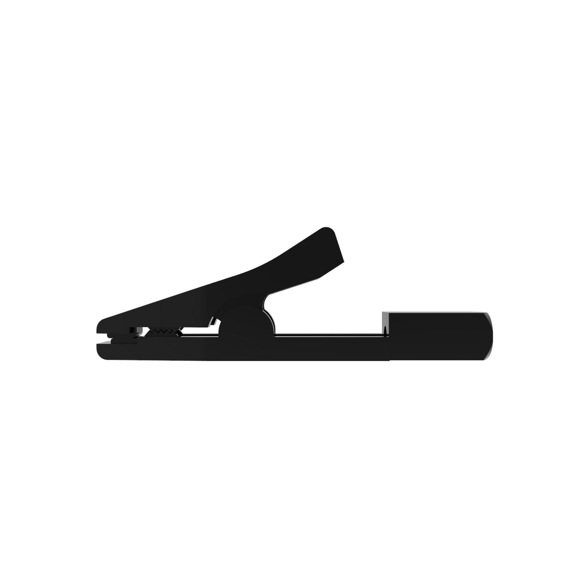 Morsetto di fissaggio con presa isolata ø 2 mm, nero Morsetto di fissaggio con presa isolata ø 2 mm, nero