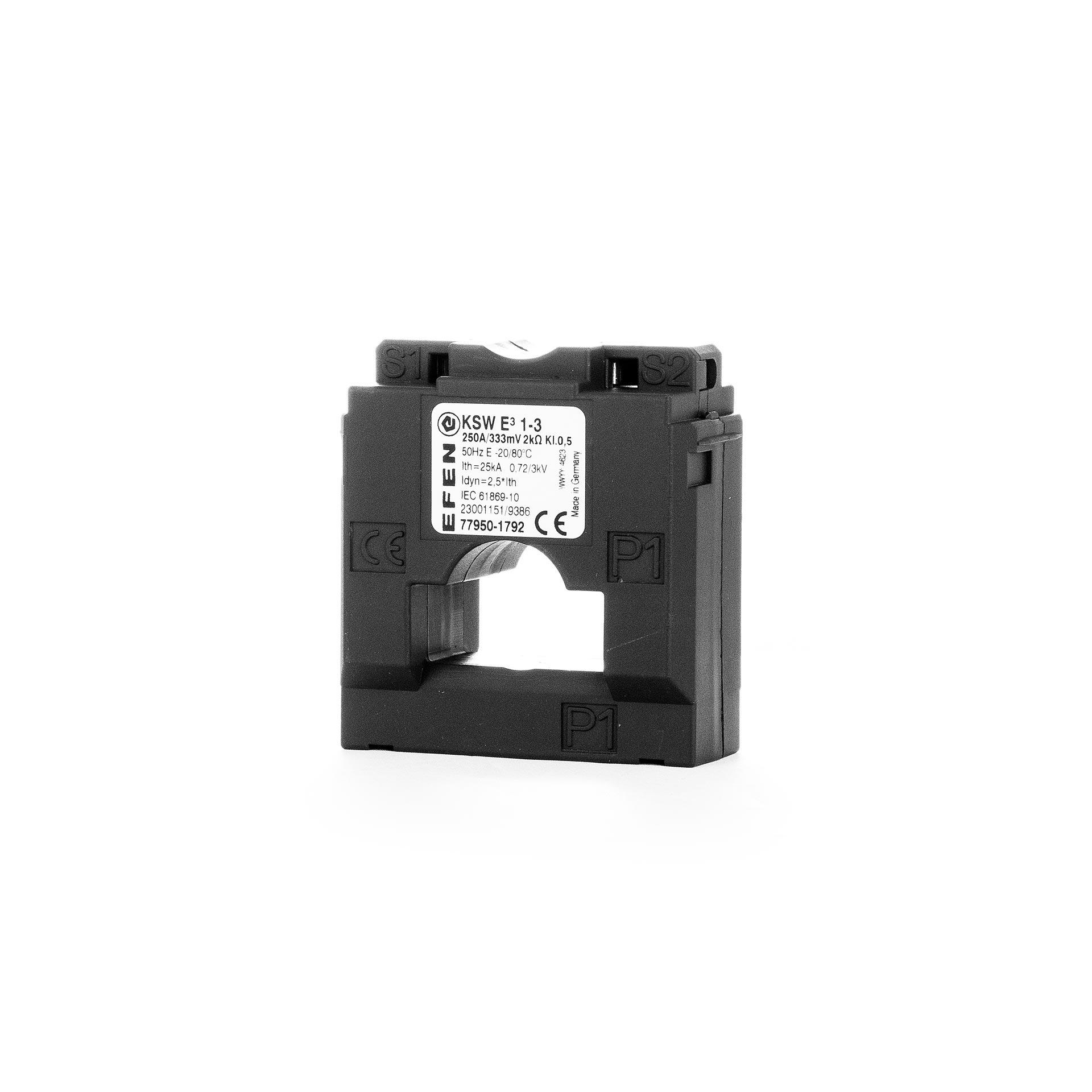 Convertitore di segnale piccolo per sezionatori NH, dimensioni 1-3, 250A/333mV, set di 3 pezzi.