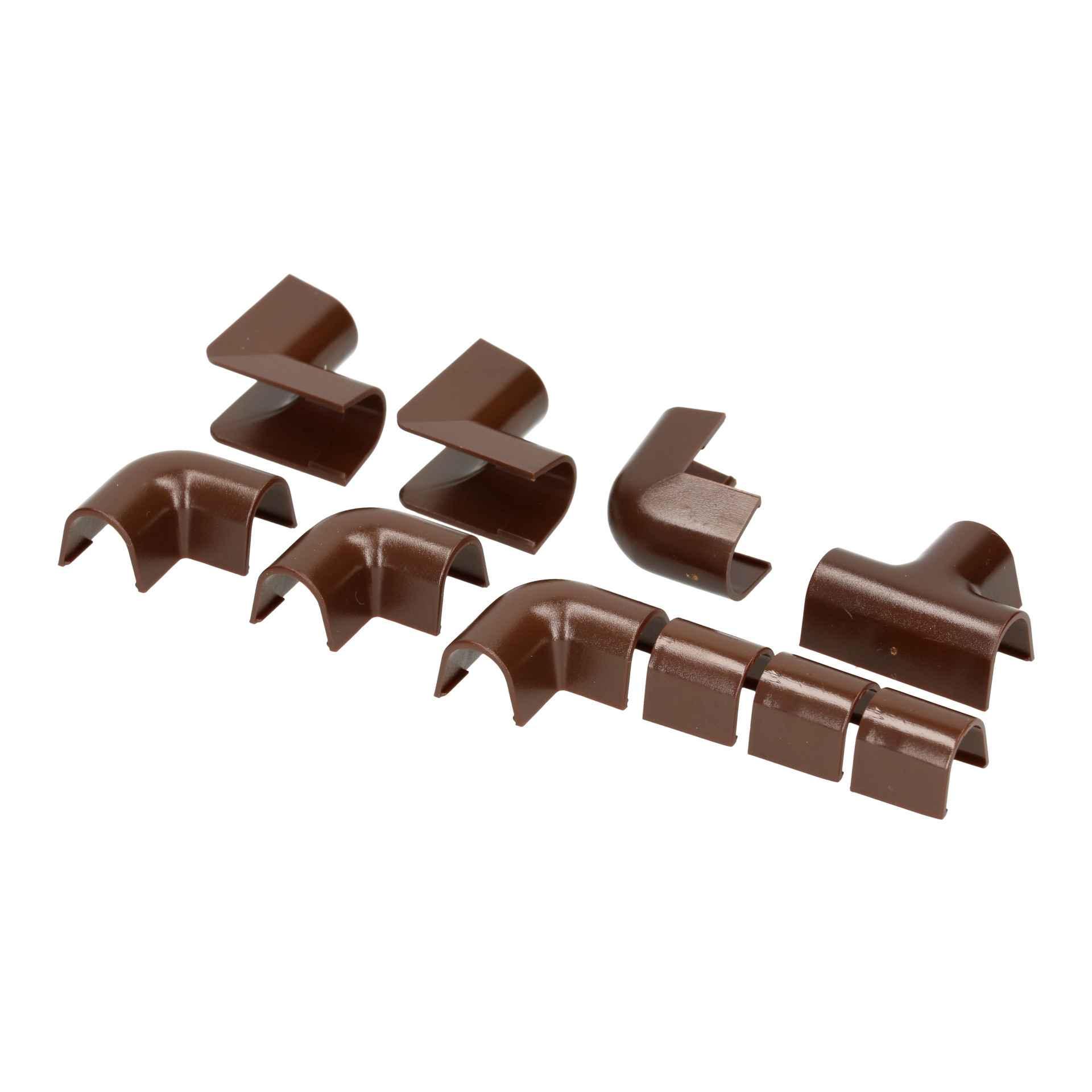 Connessioni a canalina 7 mm marrone