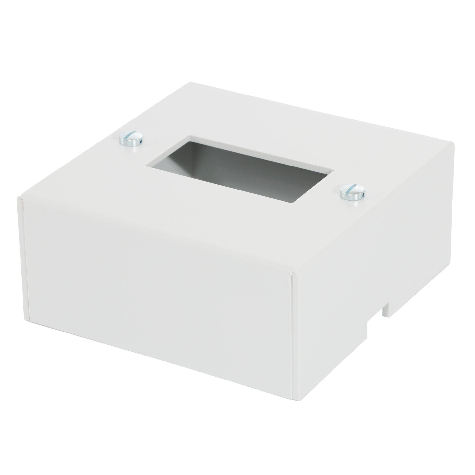 Capot de protection pour appareils encastrables en série 92mm(mont. possible sur plaque de compteur) Capot de protection pour appareils encastrables en série 92mm(mont. possible sur plaque de compteur)