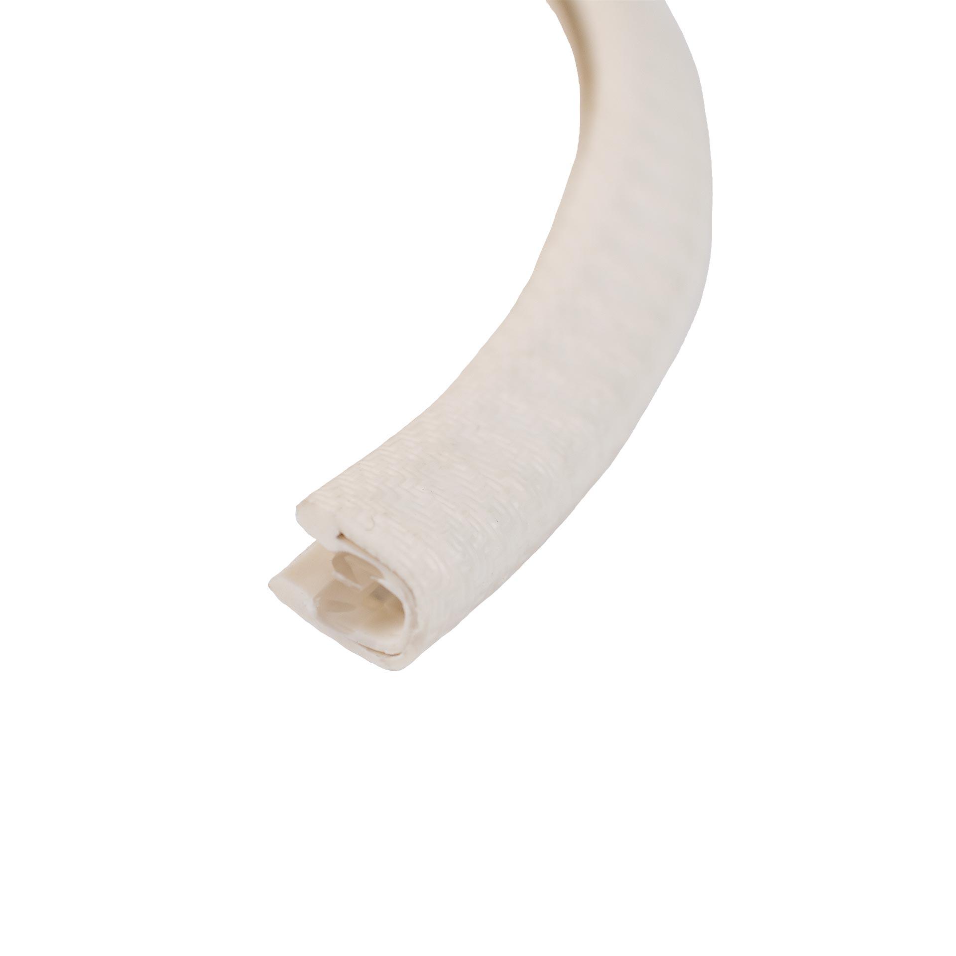 Cornière de protection blanc/gris, plage de serrage 1-2 mm, PVC, avec structure acier integrée, 100m Cornière de protection blanc/gris, plage de serrage 1-2 mm, PVC, avec structure acier integrée, 100m