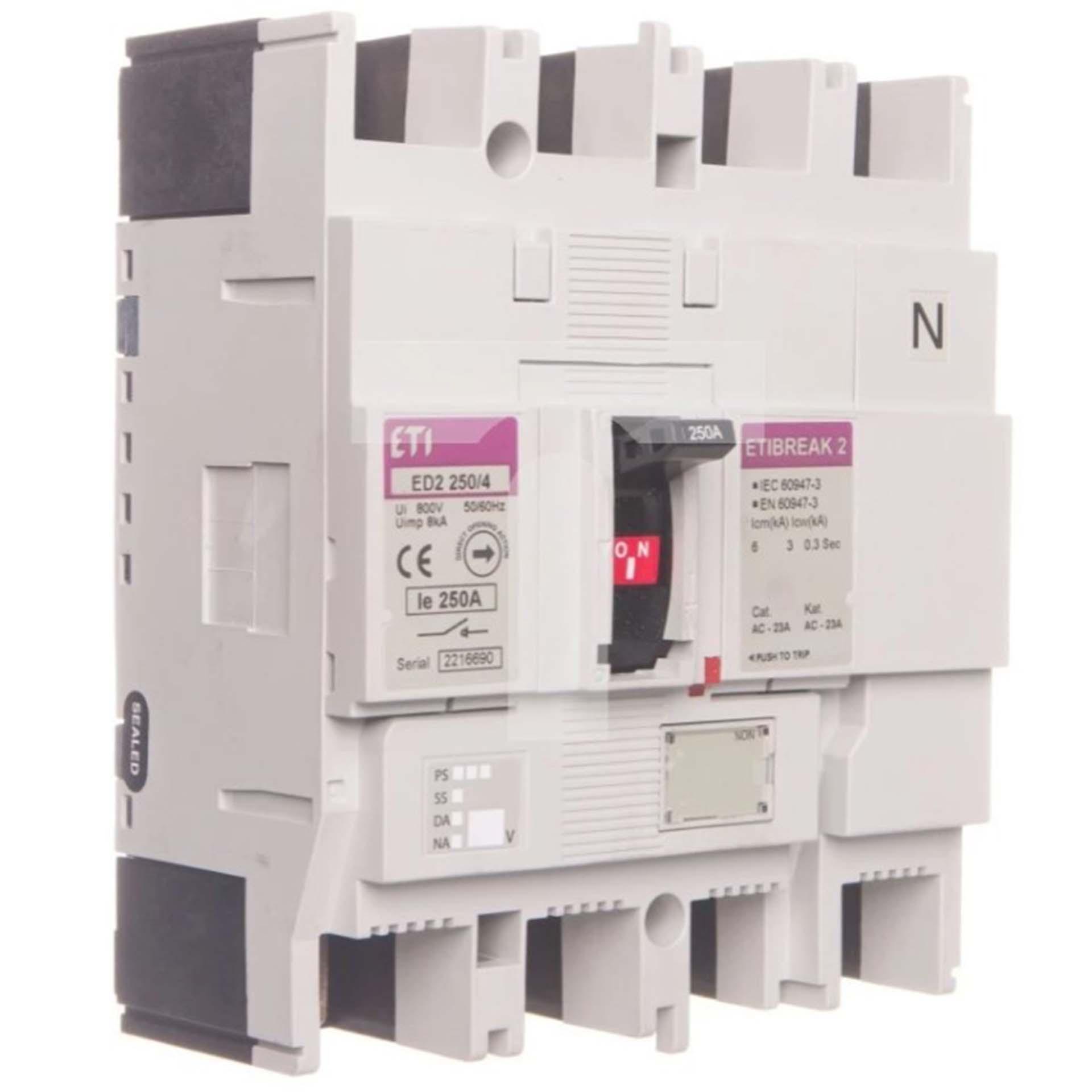 Switch-disconnector ED2 250/4, 250A, Icm 6kA Switch-disconnector ED2 250/4, 250A, Icm 6kA