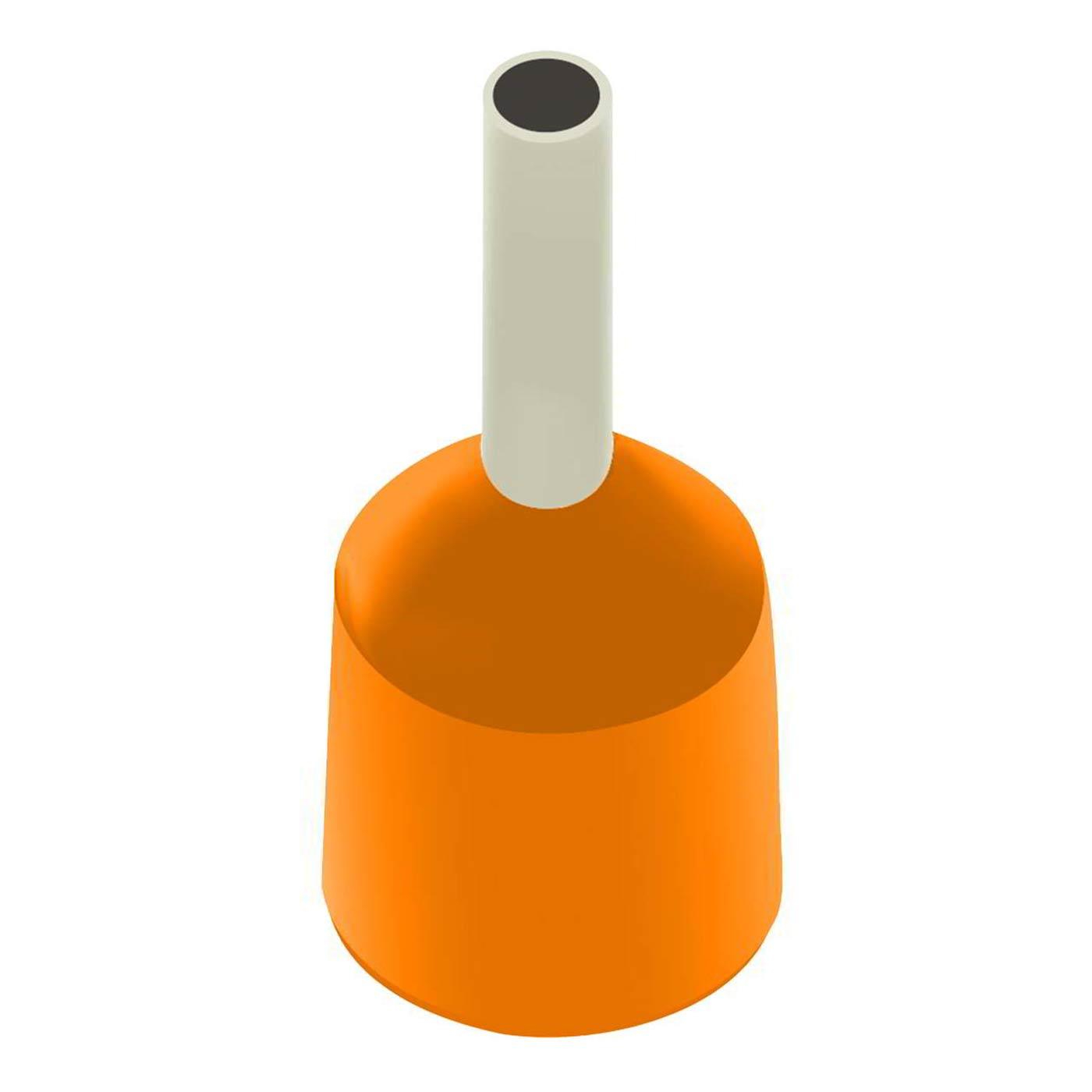Embouts pour conducteurs protégés (TE) orange / 4mm² / 10mm Embouts pour conducteurs protégés (TE) orange / 4mm² / 10mm
