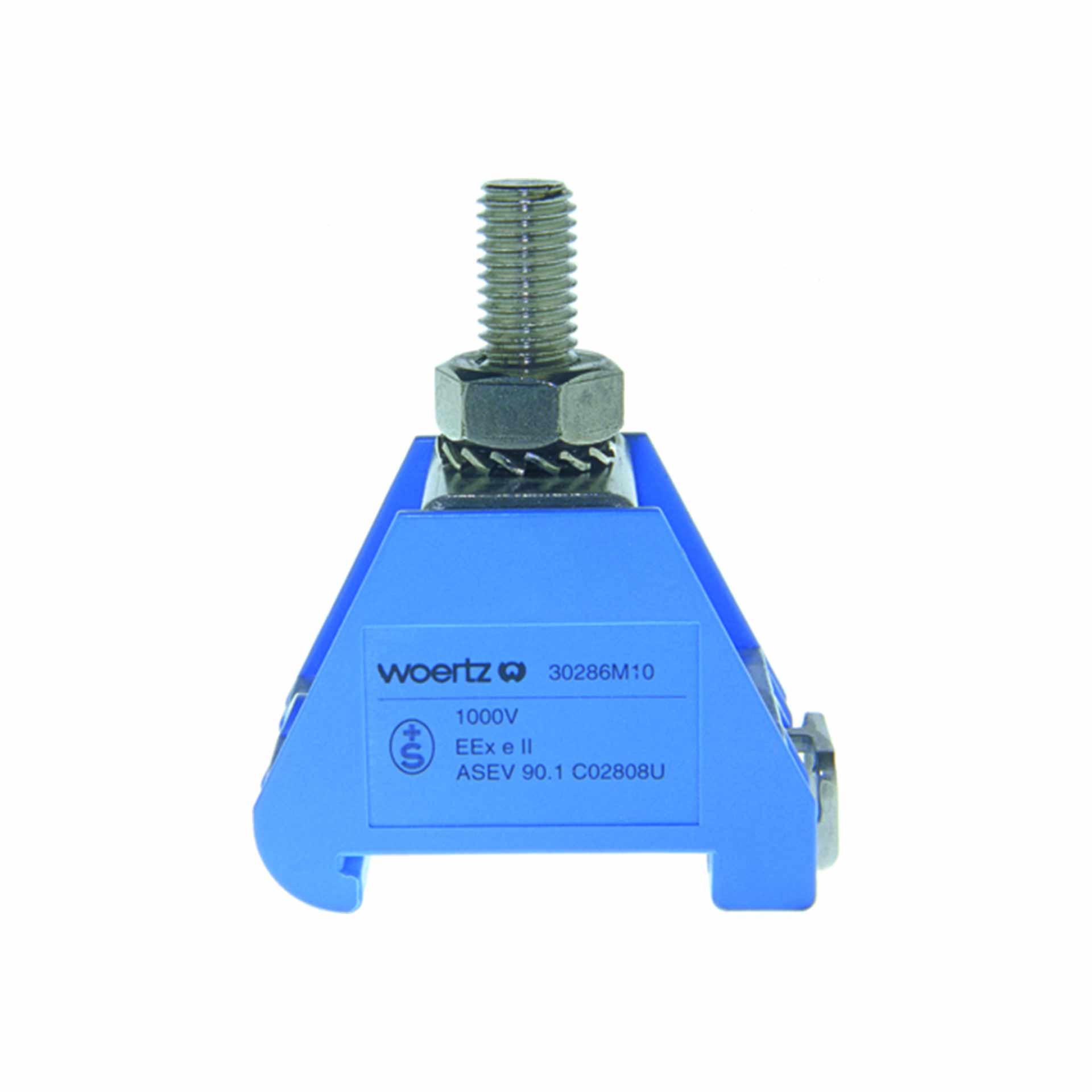 Terminale DIN35 M10, 185 mm², 1 filo, blu Terminale DIN35 M10, 185 mm², 1 filo, blu