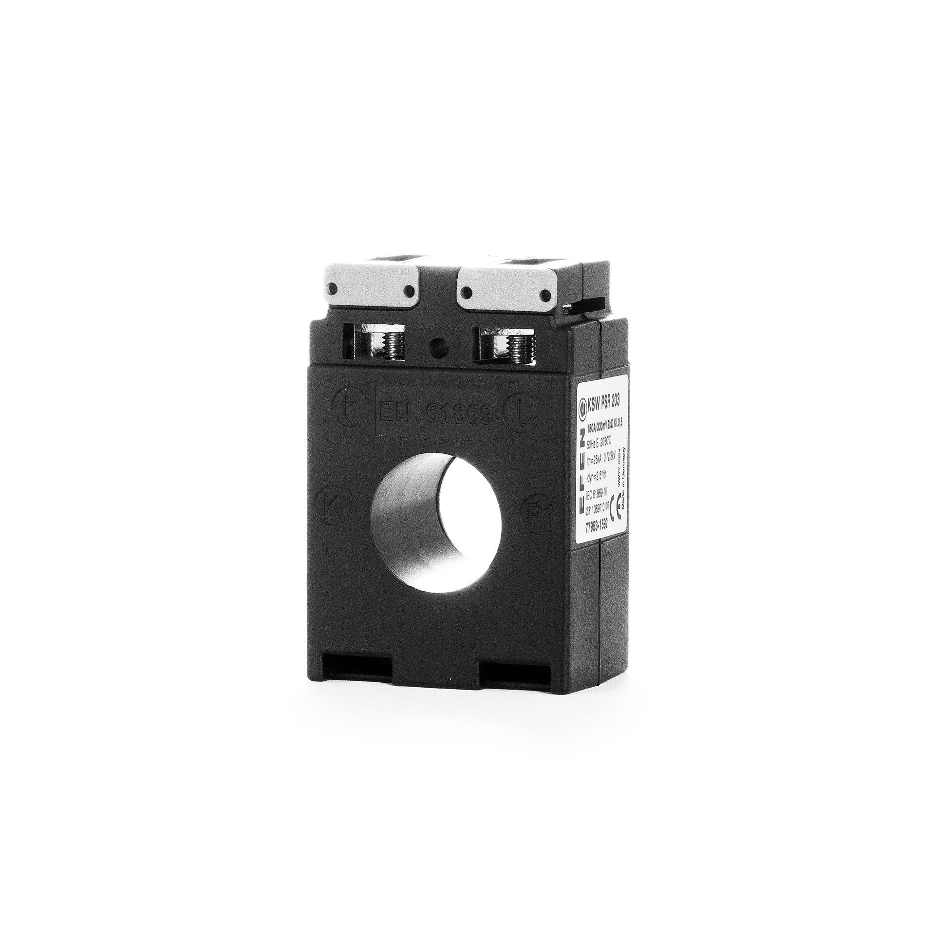 Convertitore di segnale piccolo per sezionatori NH, misura 00/185, 150A/333mV, set di 3 pezzi.