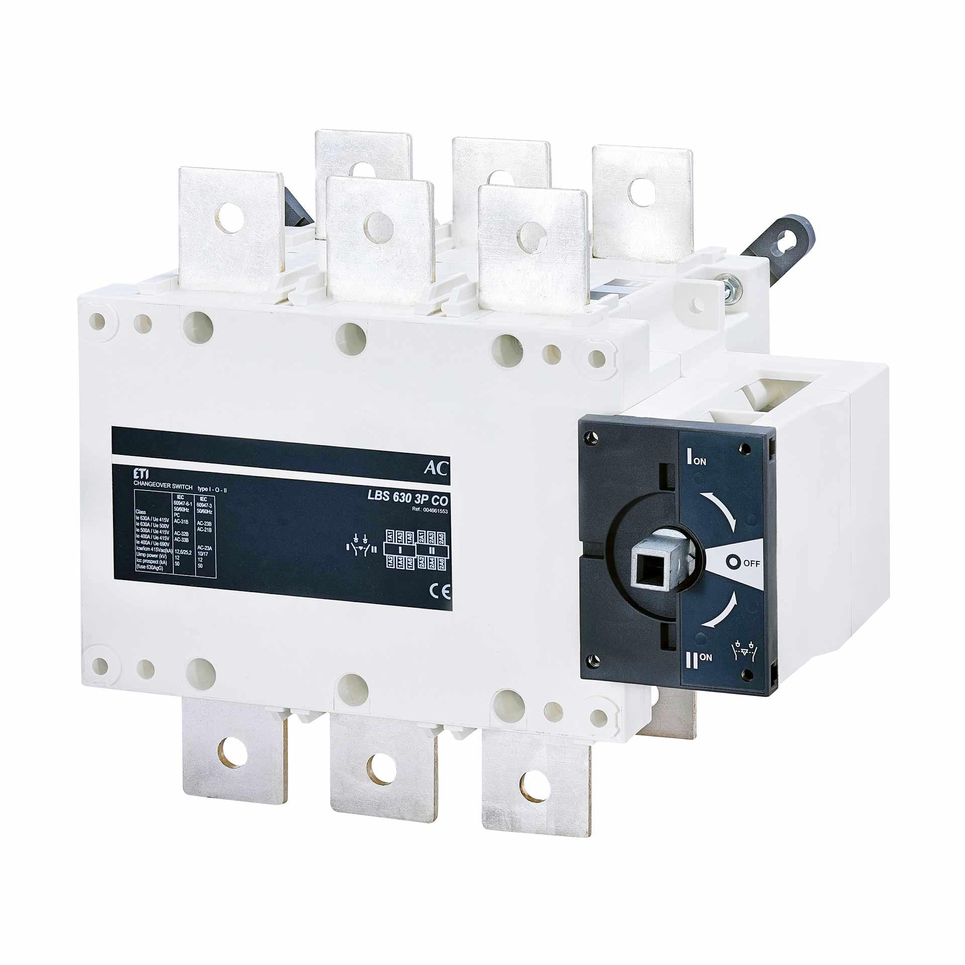 Switch-disconnector SLBS 630A, 3P without switching lever