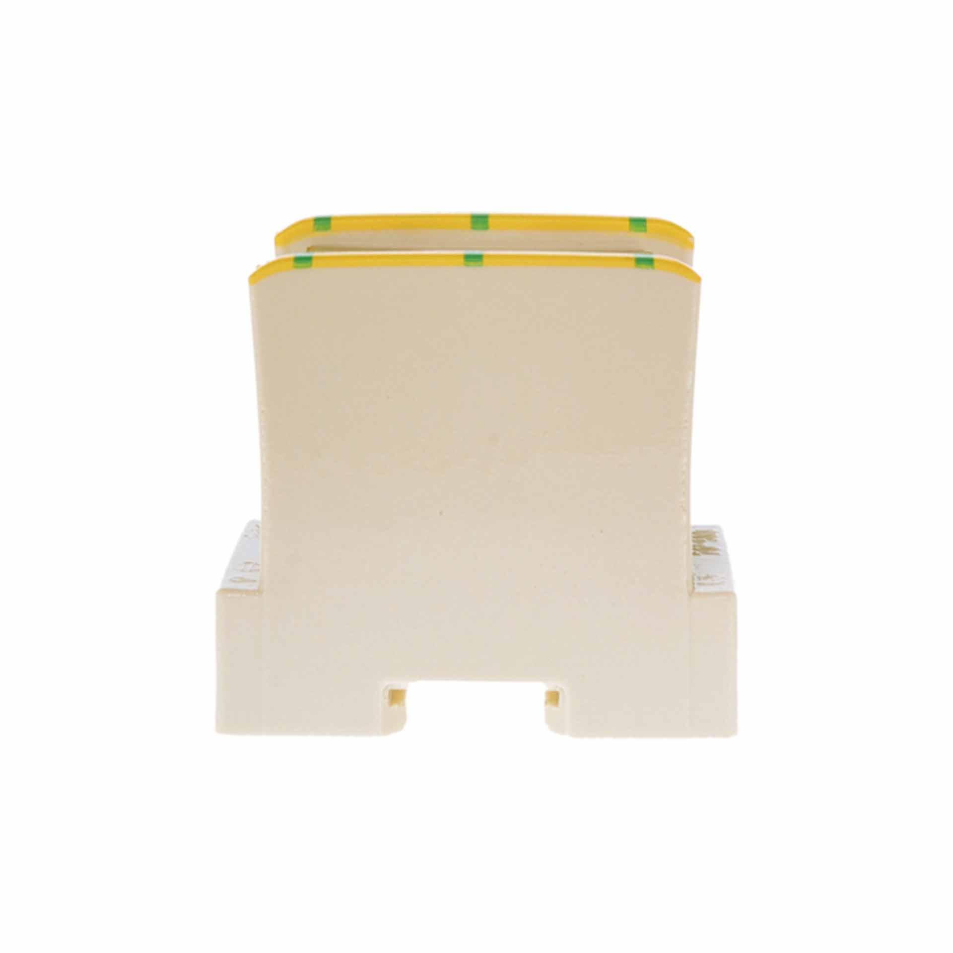 Terminale di derivazione in steatite 70mm², 2 conduttori, verde-giallo Terminale di derivazione in steatite 70mm², 2 conduttori, verde-giallo