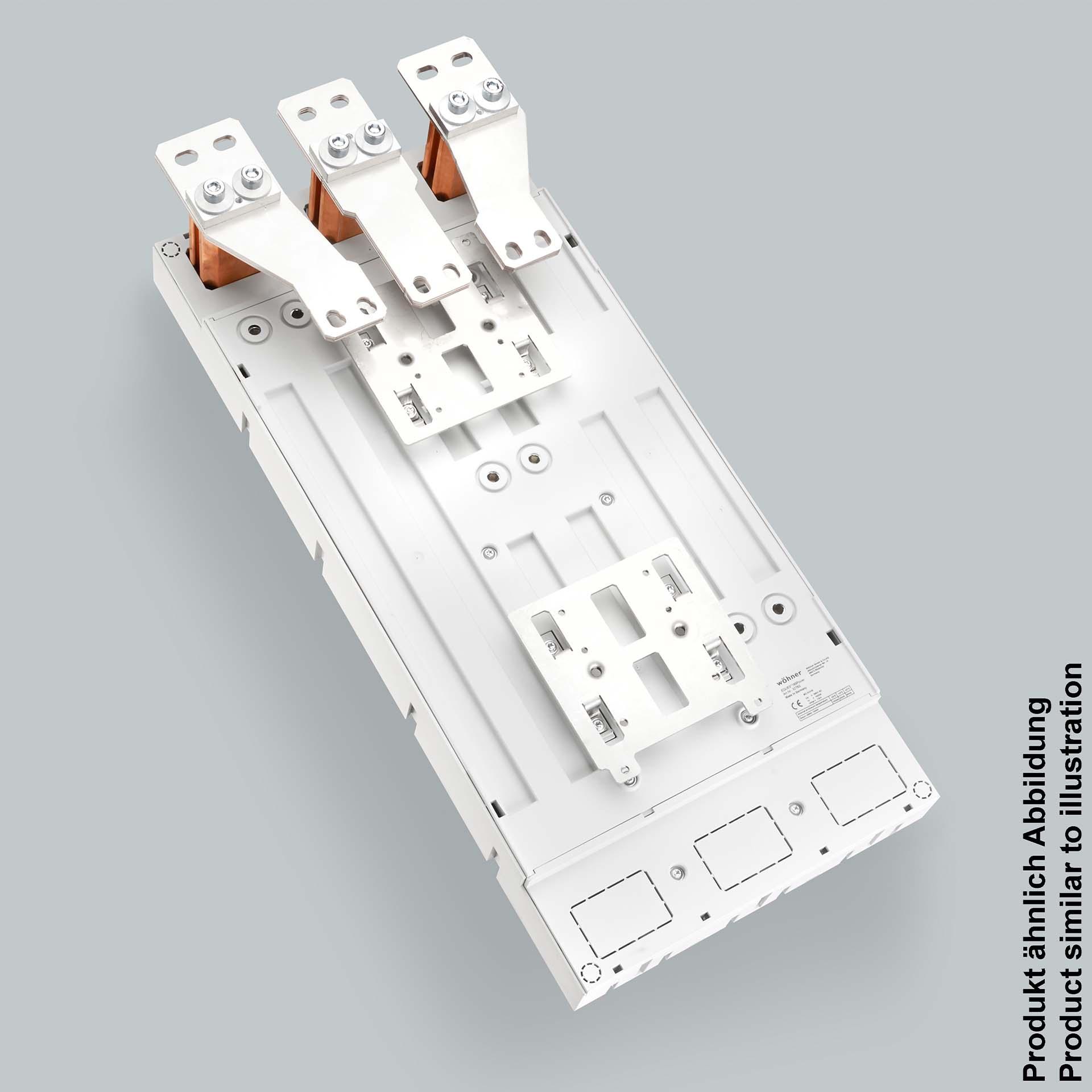 Adaptateur 3P pour jeux de barres 1320A, pour système 185mm, connexion par le haut,300x652mm