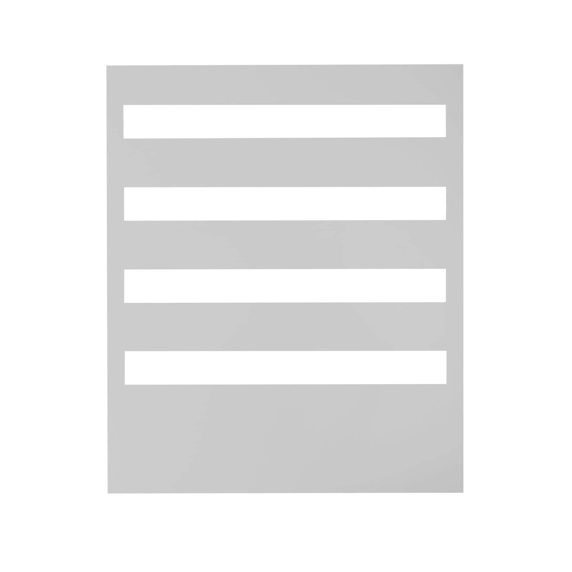 Piastra di copertura con 4 fori, 500x600x4mm, polistirene 7035 grigio chiaro, senza alogeni