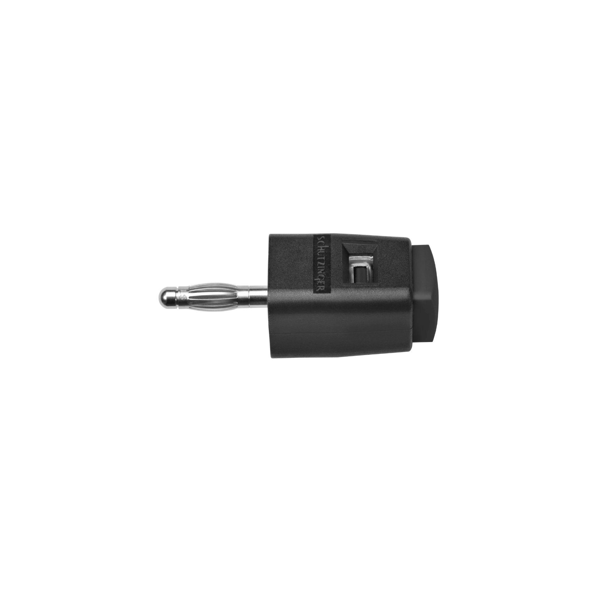 Morsetto a pressione rapida per presa ø 4 mm, nero Morsetto a pressione rapida per presa ø 4 mm, nero