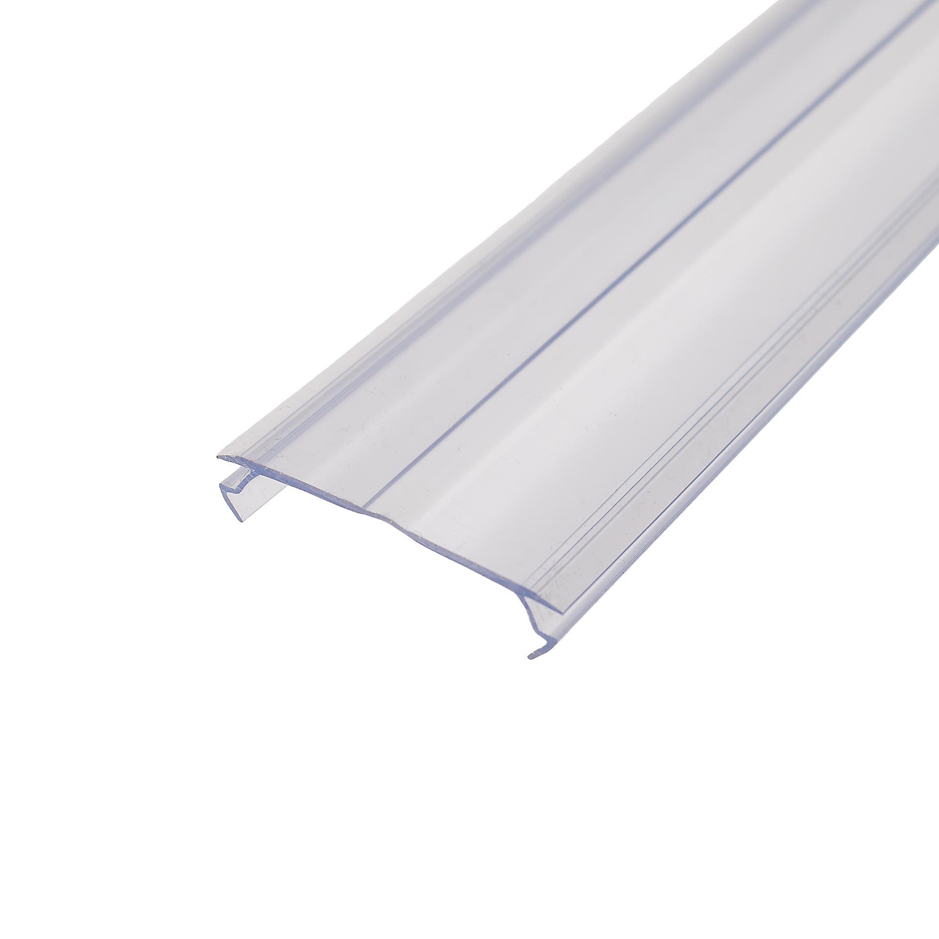 Profilo di copertura, PVC trasparente, lunghezza 2 metri