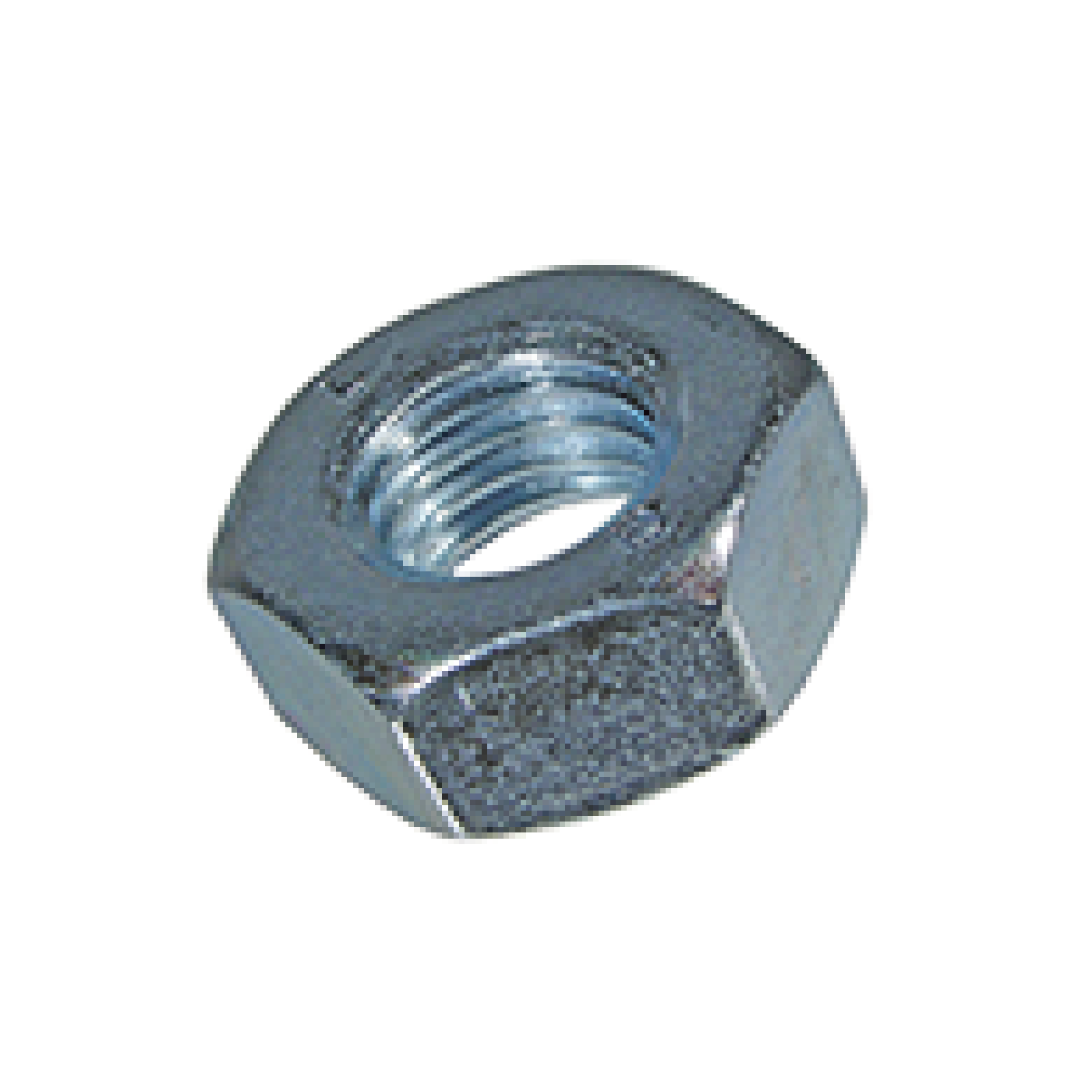 Écrou hexagonal ~ 0.8d, M22, acier 08, zingué bleu