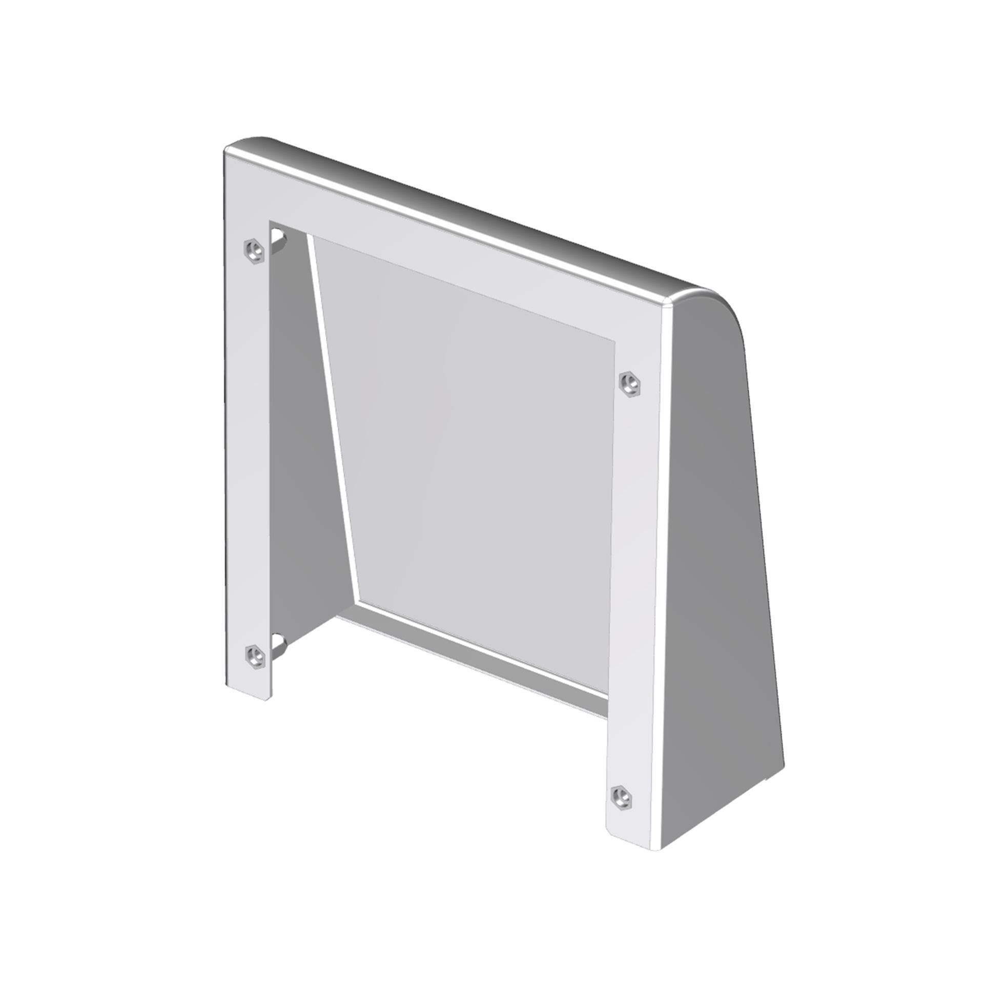 Abdeckung IP55 für Gitter mit Filter RF222, Stahlblech lackiert RAL 7035