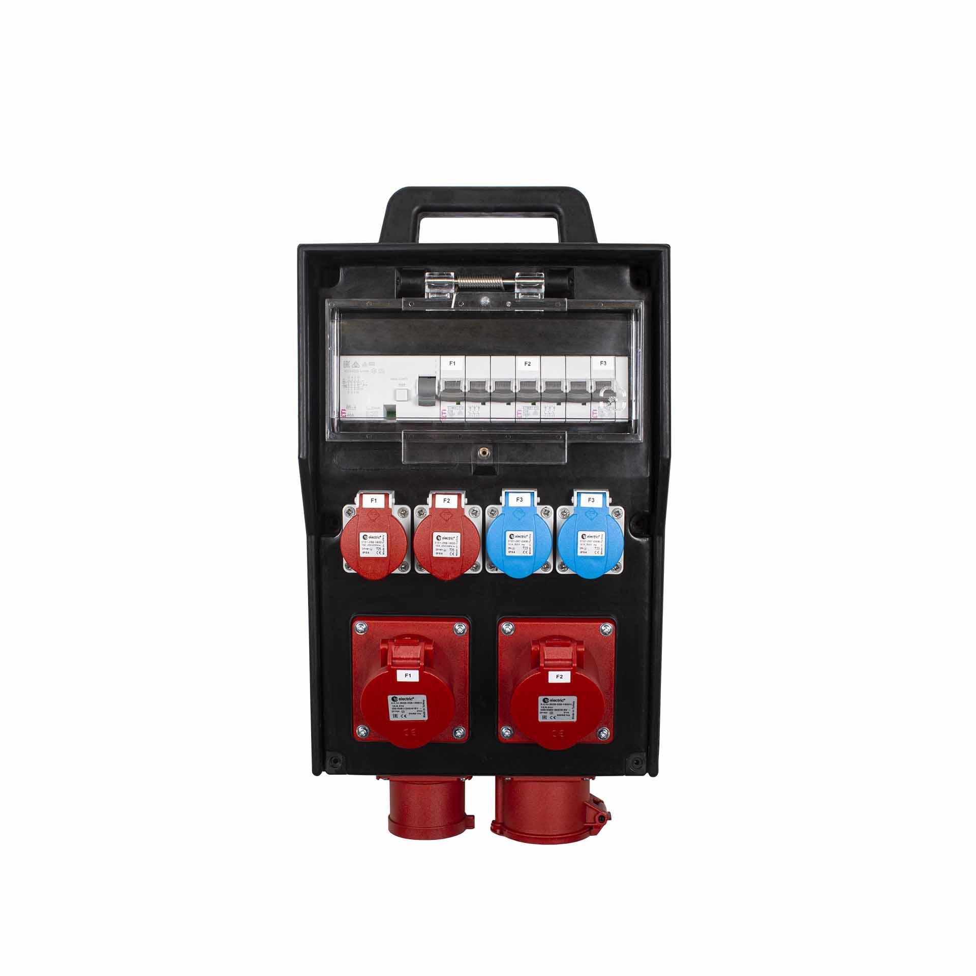 Hard rubber site power distributor 261S-08 32A