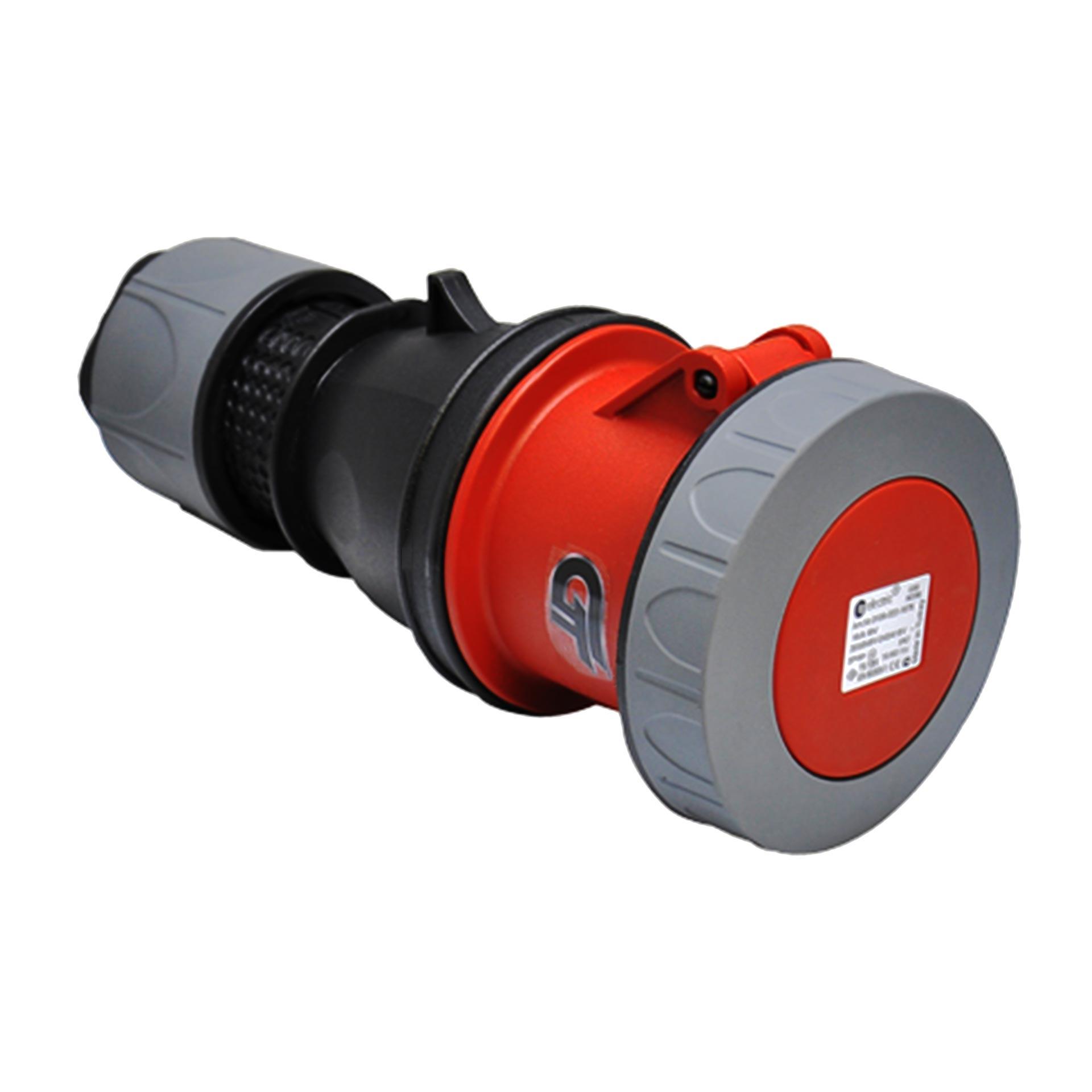 Accoppiamento CEE 63A 5P 6h, 3PNE 400V, IP67, contatti nichelati, versione GT, morsetto a vite Accoppiamento CEE 63A 5P 6h, 3PNE 400V, IP67, contatti nichelati, versione GT, morsetto a vite