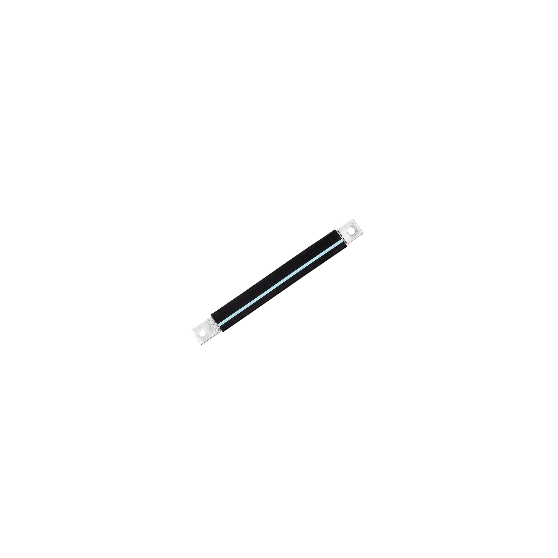 Capocorda isolato in treccia di rame stagnato "L:230mm" 85mm², 315A, M8 e M10, senza alogeni Capocorda isolato in treccia di rame stagnato "L:230mm" 85mm², 315A, M8 e M10, senza alogeni