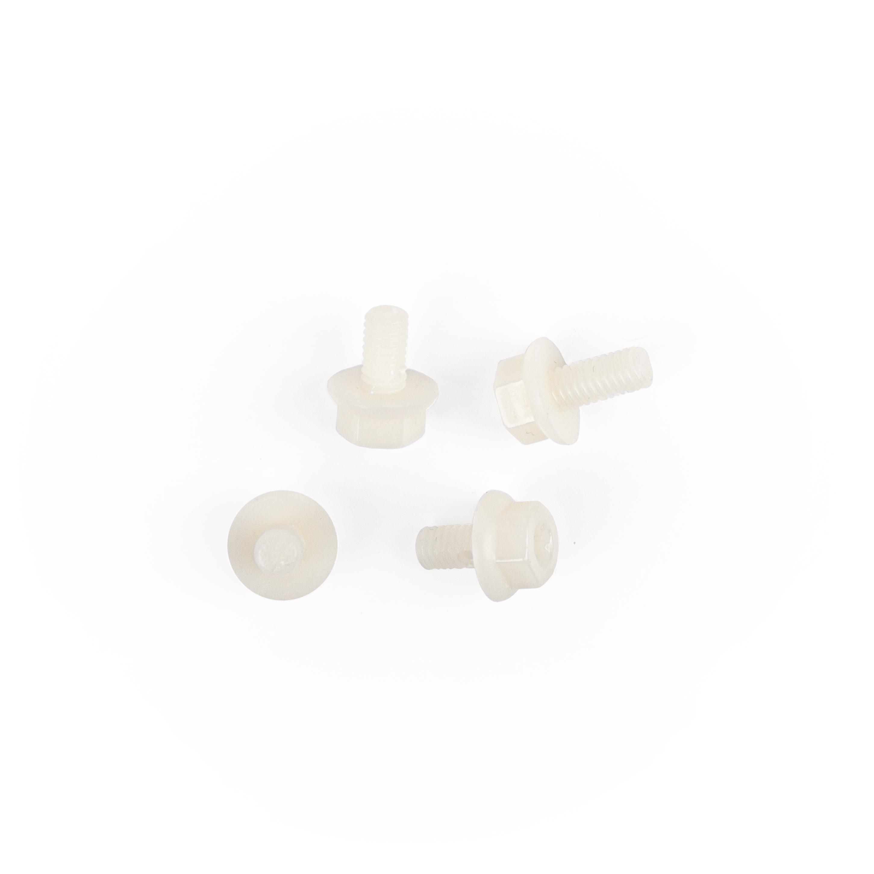 Vis polyamide à tête hexagonale à collerette & Inbus M6x12mm, polyamide, couleur nature Vis polyamide à tête hexagonale à collerette & Inbus M6x12mm, polyamide, couleur nature