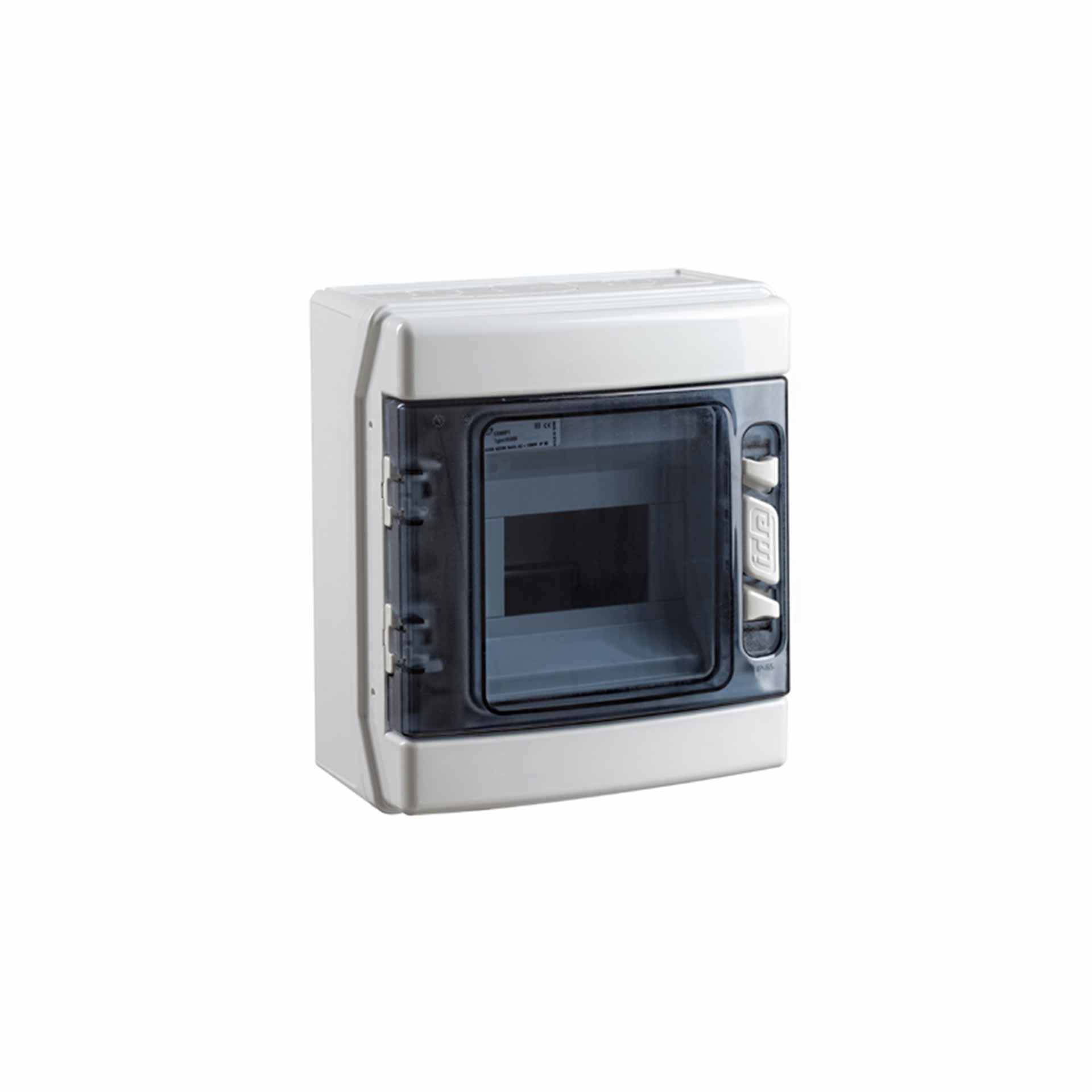 Coffret apparent "CDN6PT/RR" avec porte transparente, IP65, 1x6 modules (6M)