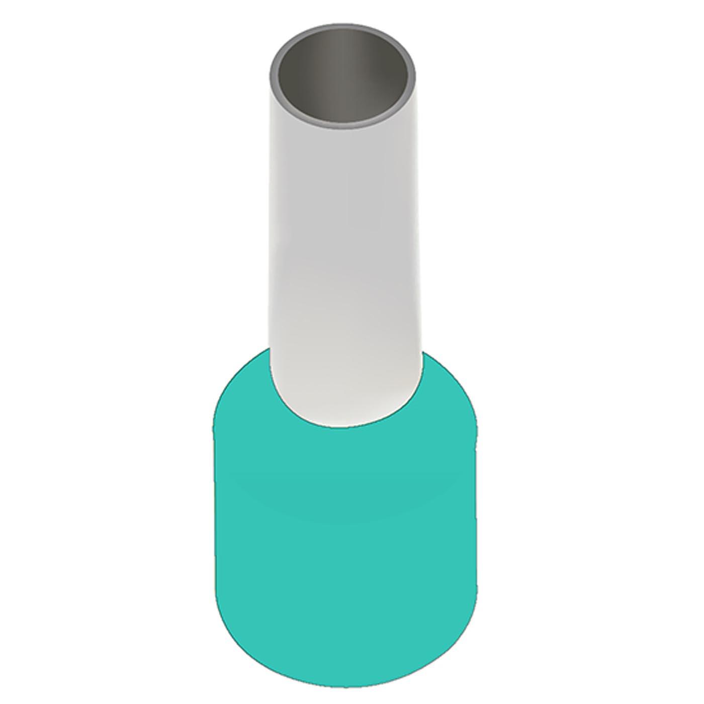 Isolierte Aderendhülsen (DIN & WE) türkis / 0.34mm² / 8mm,VPE 500 Stk. Isolierte Aderendhülsen (DIN & WE) türkis / 0.34mm² / 8mm,VPE 500 Stk.