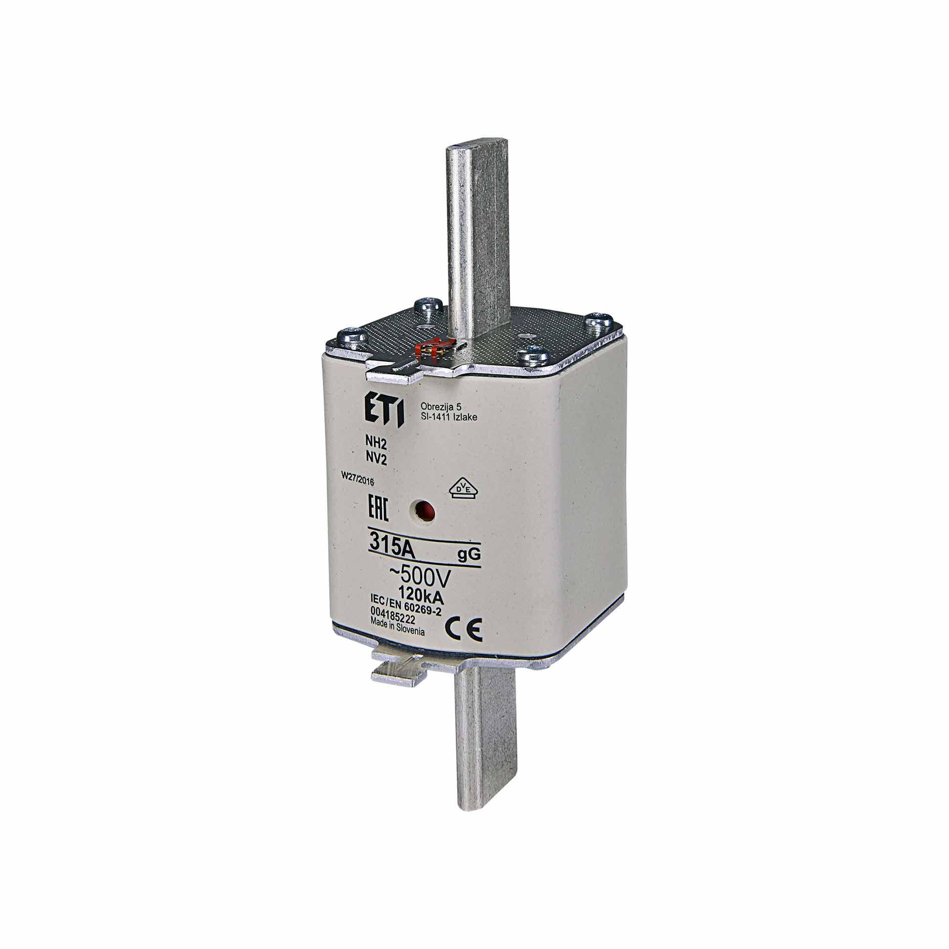 NH-Sicherung Gr. 2  315A, Charakteristik gL-gG 500V
