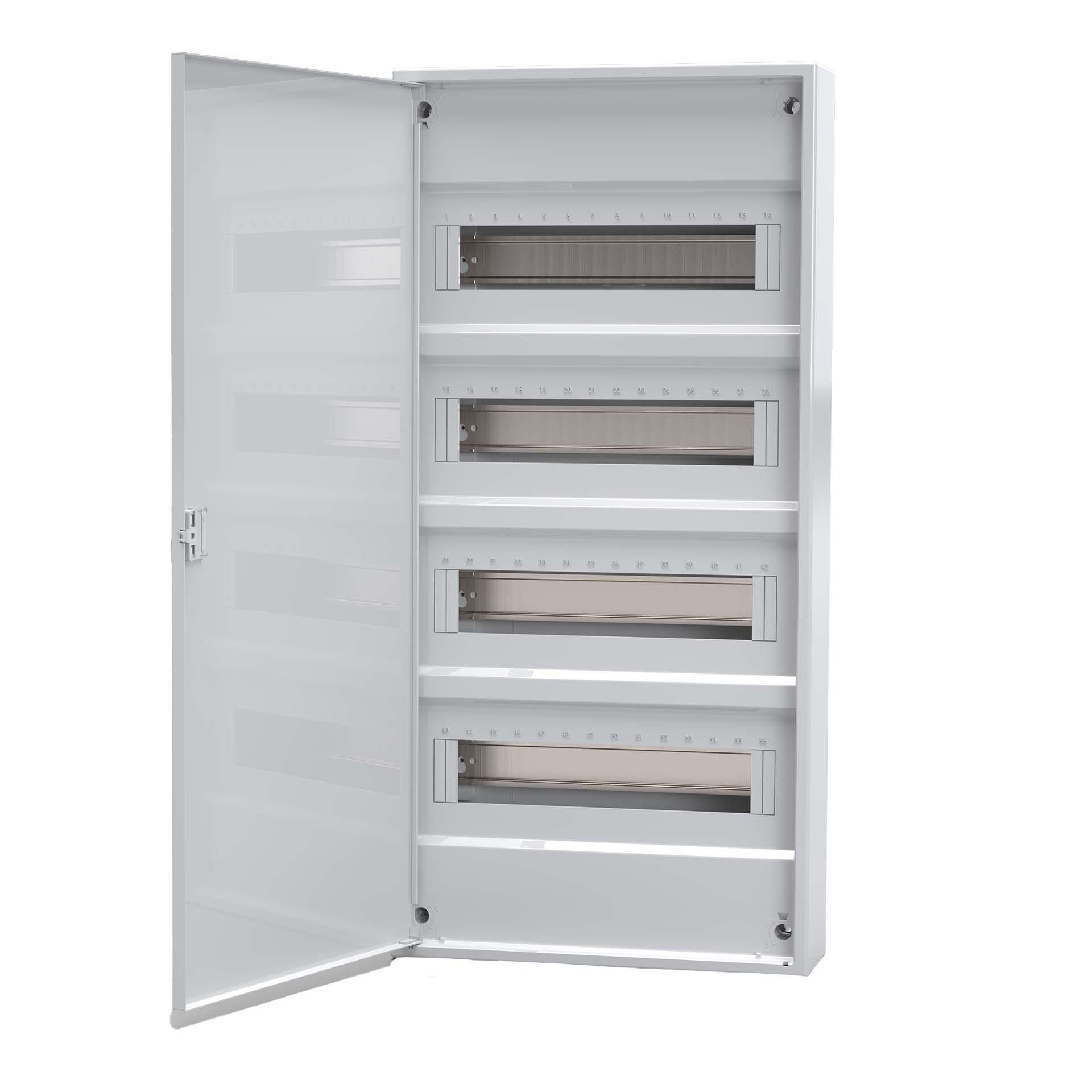 Quadro di distribuzione a montaggio esterno con porta metallica "ACT-48M", IP40, 4x12 moduli (48M)