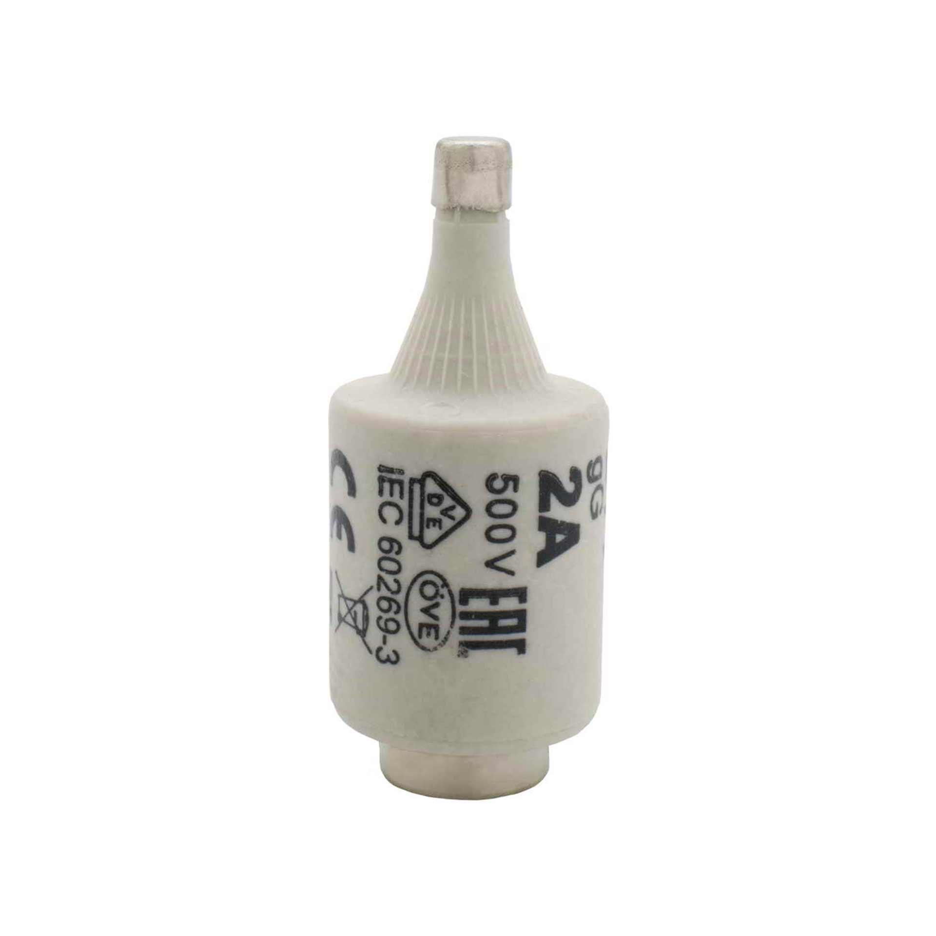Fuse cartridge DII gL/gG 2A, 500V (pink) Fuse cartridge DII gL/gG 2A, 500V (pink)