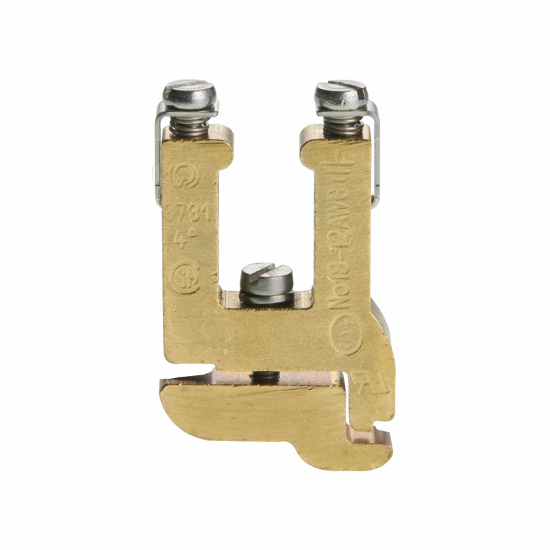 Morsetto per conduttore di protezione DIN32, 4 mm², a 2 conduttori, nudo Morsetto per conduttore di protezione DIN32, 4 mm², a 2 conduttori, nudo