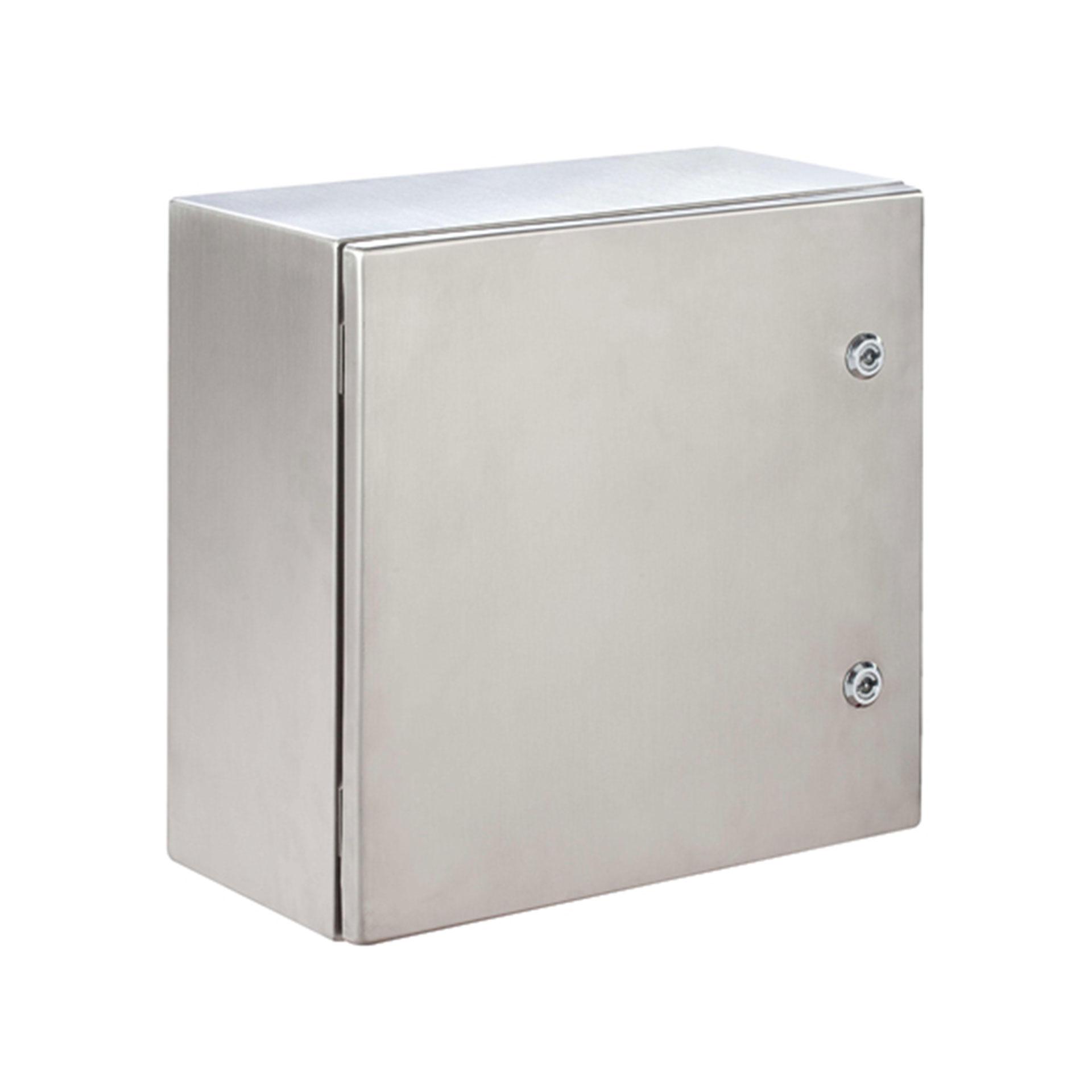 Coffret mural en inox V2A, IP66, LxHxP 600x800x300mm, avec plaque de montage