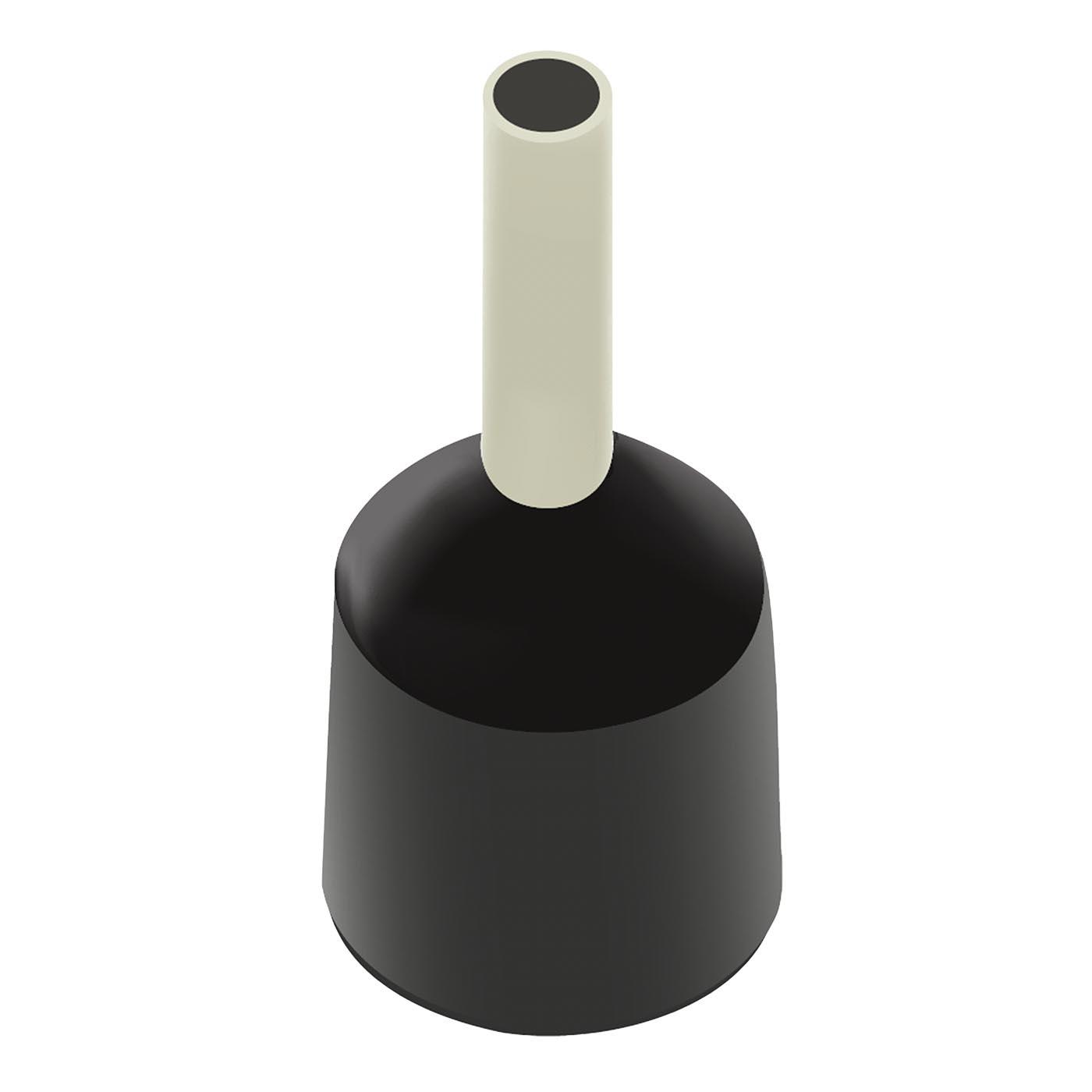 Embouts pour conducteurs protégés (WE) noir / 6mm² / 12mm Embouts pour conducteurs protégés (WE) noir / 6mm² / 12mm