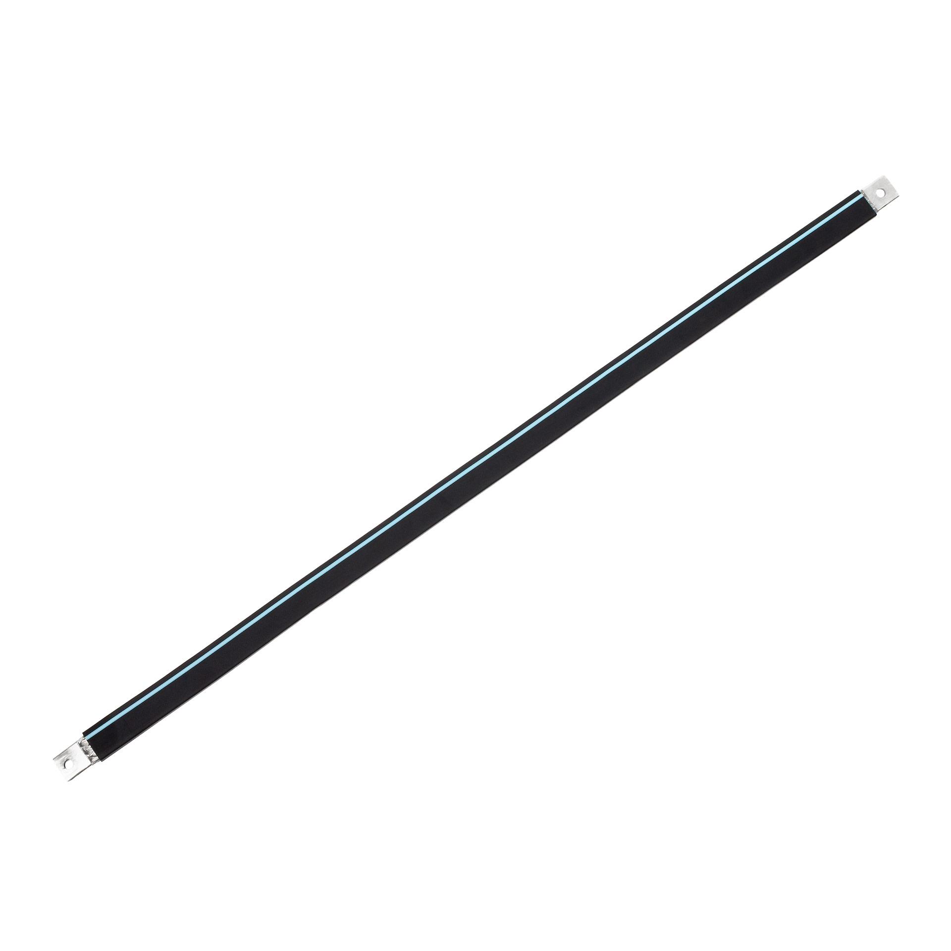 Insulated connection lug made of tinned copper braid "L:1030mm" 120mm2, 400A, 2x M12, halogen-free