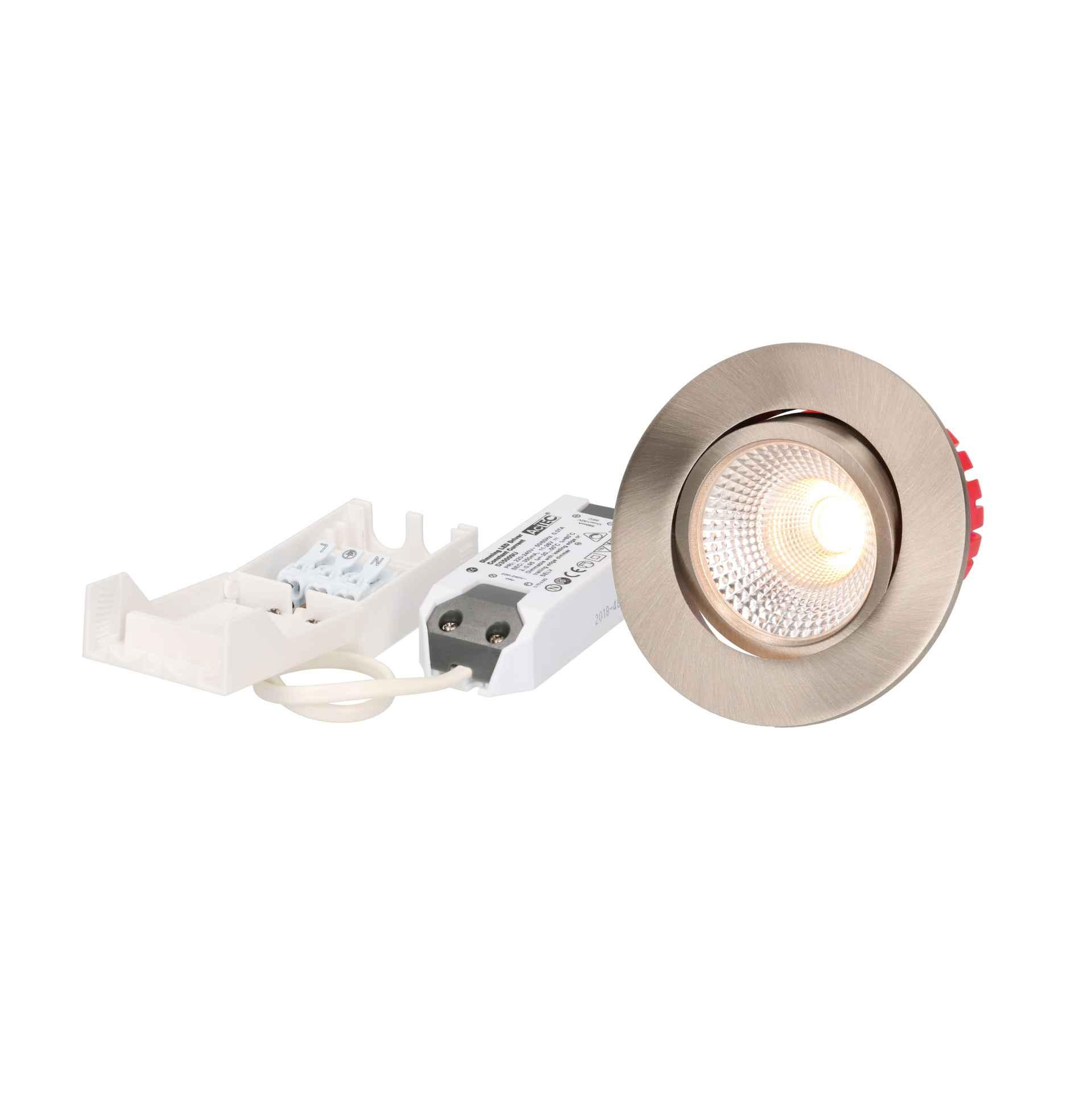 Spot encastré r LED TSOLVt nickel brossé 3000 K 710 lm 38° Spot encastré r LED TSOLVt nickel brossé 3000 K 710 lm 38°