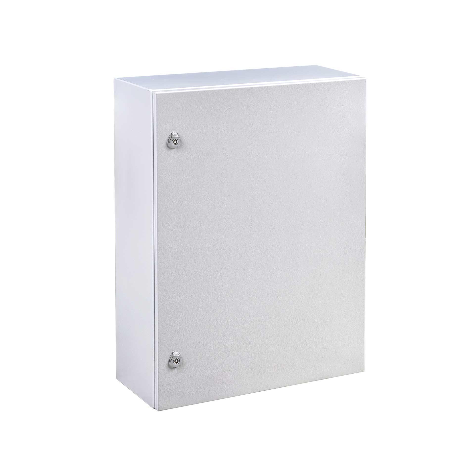 Custodia a parete IP66, RAL 7035, LxAxP 800x600x250 mm, con piastra di montaggio