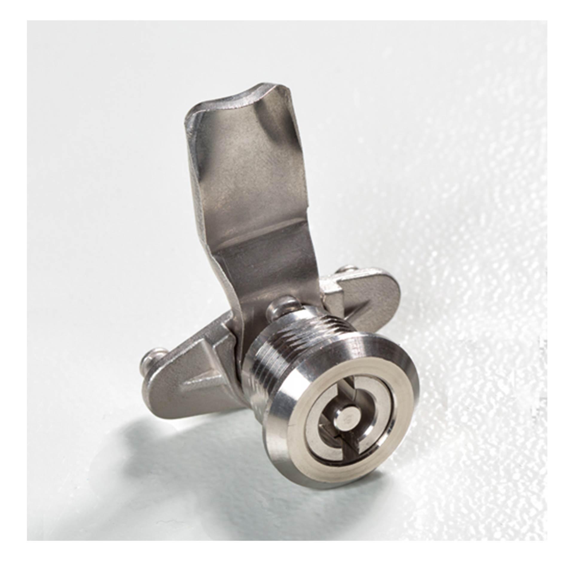 3P Fermeture à double panneton 5mm, inox, sans clé 3P Fermeture à double panneton 5mm, inox, sans clé