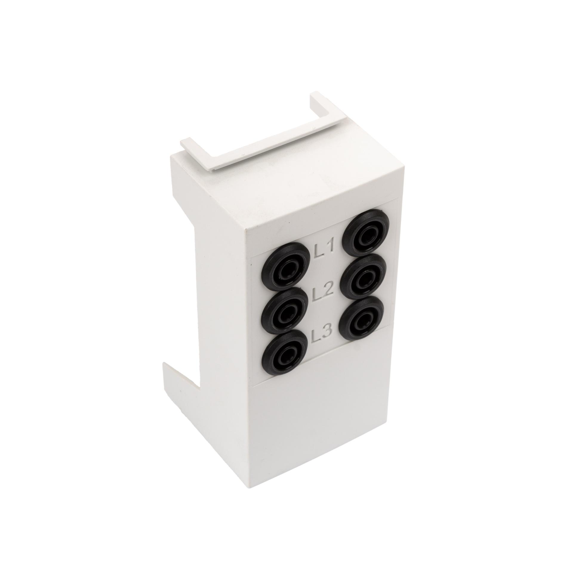 Sup. d'appareils mesure court 95mm p. Gr.00 60/100/185mm,p. appareils mesure enfichabl. Triphasés Sup. d'appareils mesure court 95mm p. Gr.00 60/100/185mm,p. appareils mesure enfichabl. Triphasés