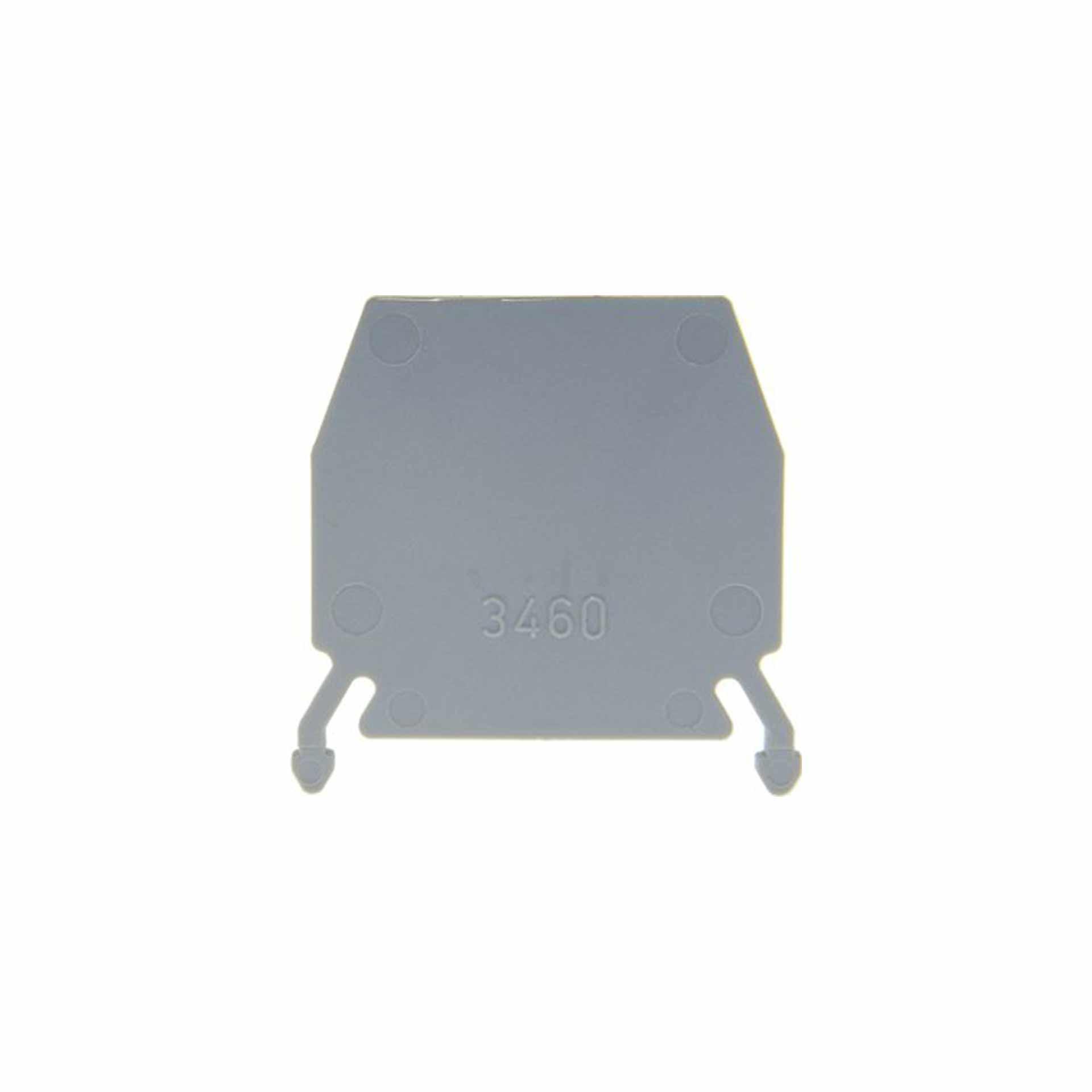 End wall DIN35 grey