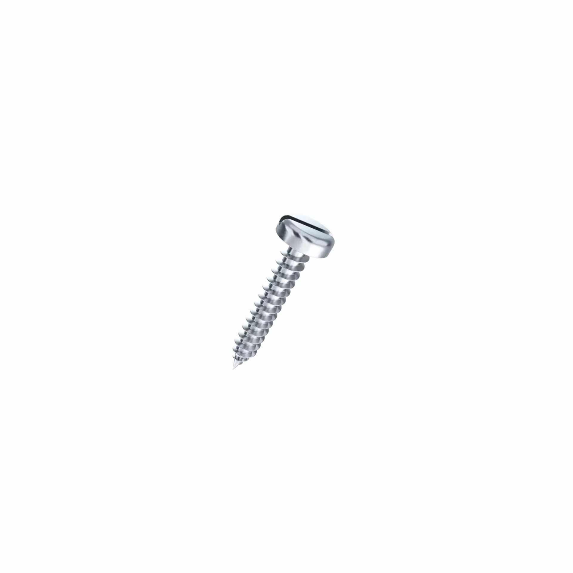 Slotted cylinder head tapping screws, point DIN 7971C-St znb, 2.2 x 6.5mm