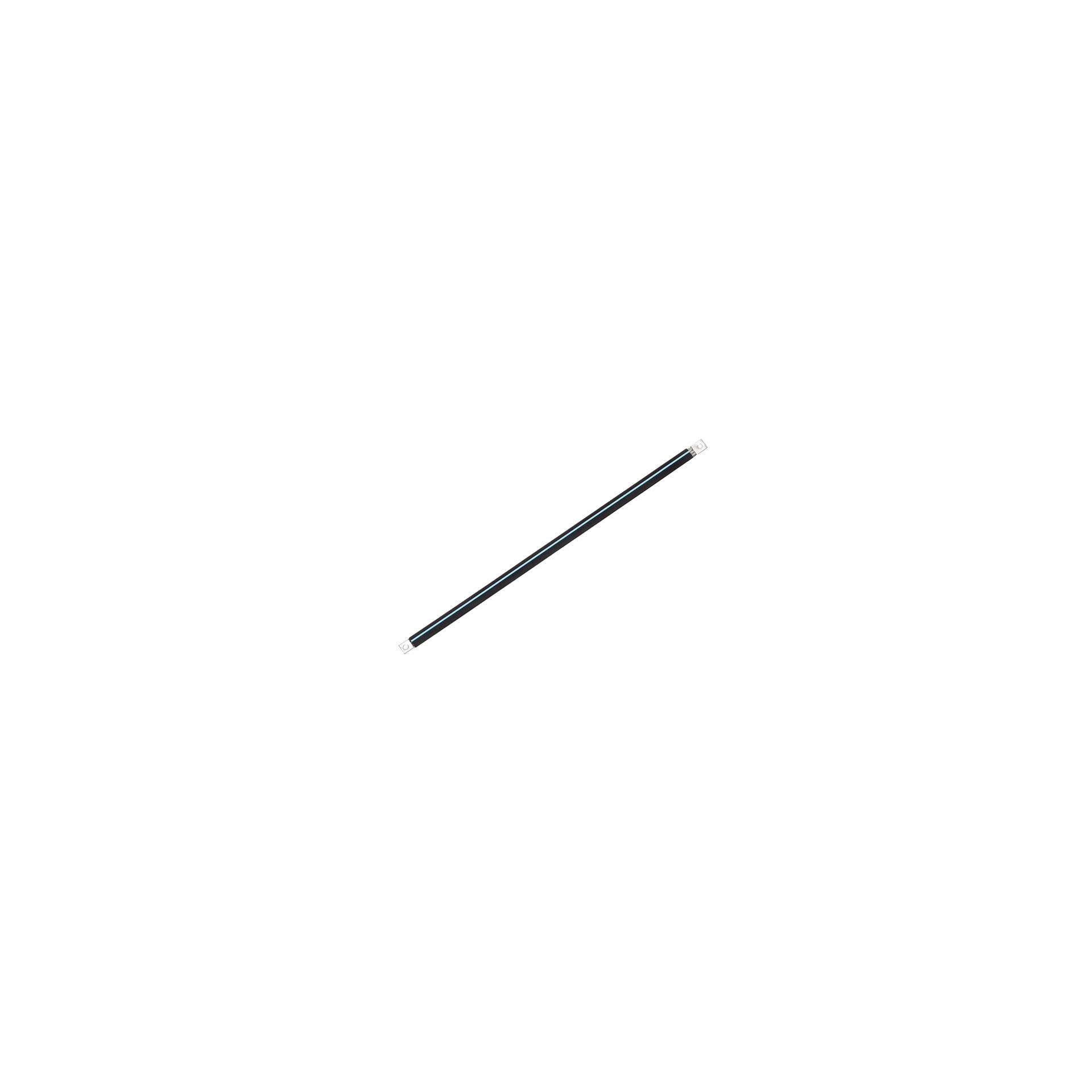 Capocorda isolato in treccia di rame stagnato "L:330mm" 25mm², 125A, M8 e M10, senza alogeni Capocorda isolato in treccia di rame stagnato "L:330mm" 25mm², 125A, M8 e M10, senza alogeni
