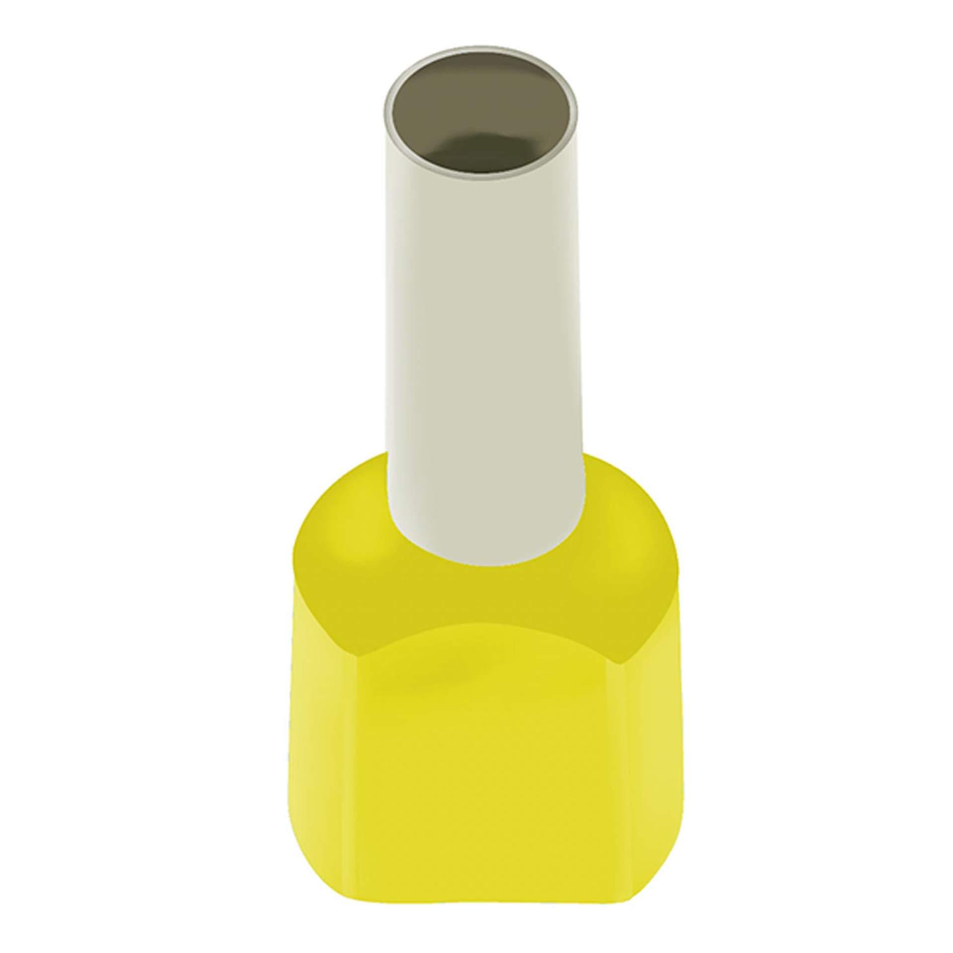 Embouts jumelés (DIN) jaune / 2x 6mm² / 14mm Embouts jumelés (DIN) jaune / 2x 6mm² / 14mm