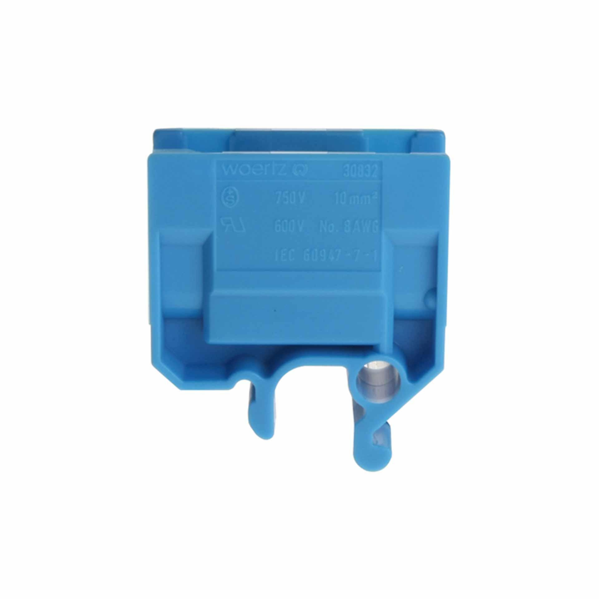 Terminale di derivazione DIN32 10mm², 2 conduttori, blu Terminale di derivazione DIN32 10mm², 2 conduttori, blu