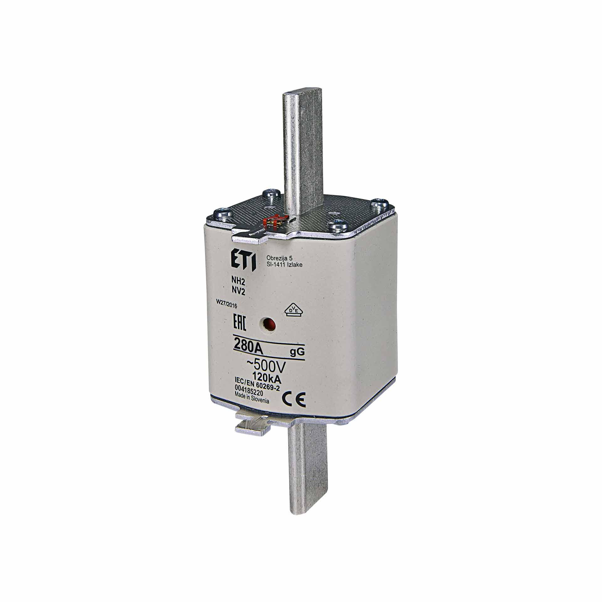 NH-Sicherung Gr.2  280A, Charakteristik gL-gG 500V