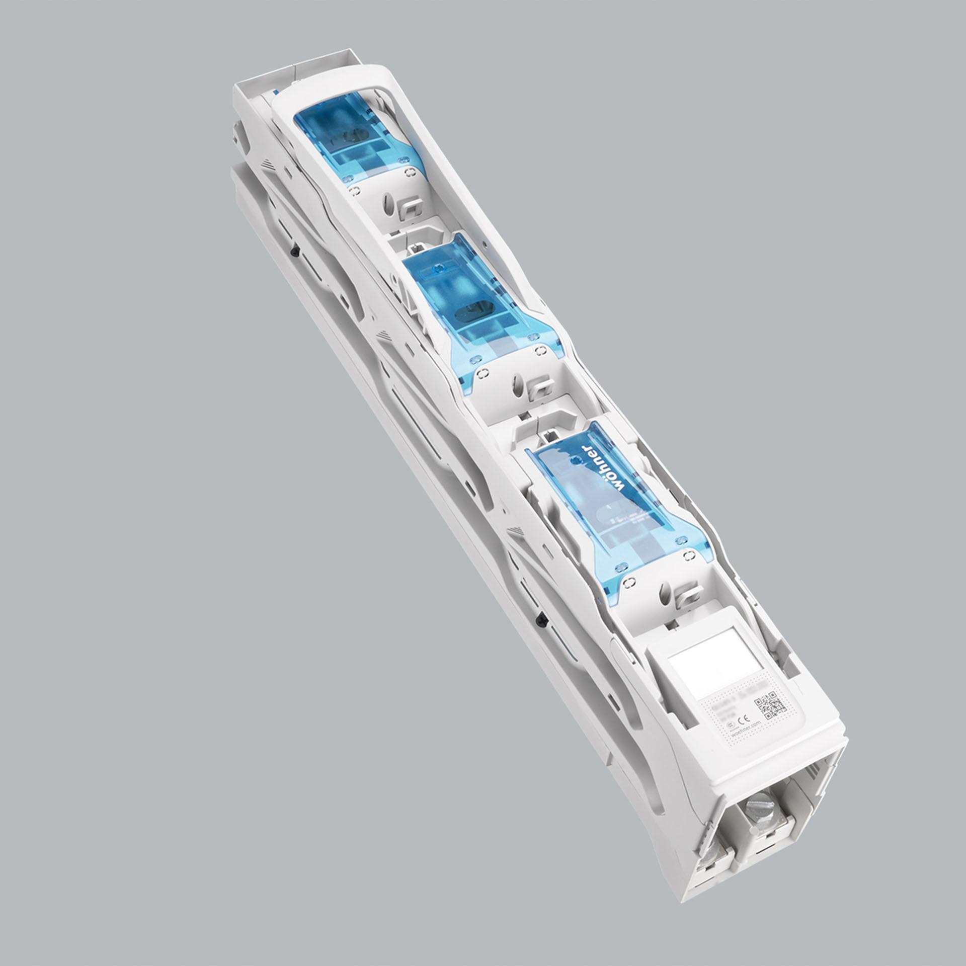 Réglette sectionneur HPC Gr.2, 3P, 185mm, M12, 3 Pôle commutable