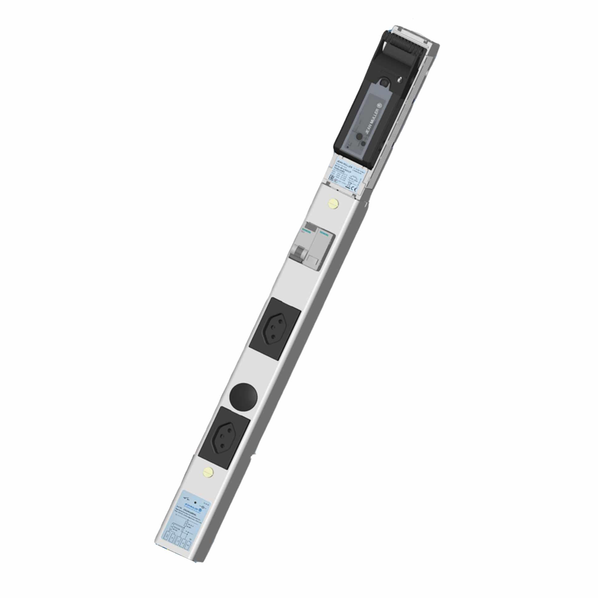 Unità di consumo propria - sezionatore con fusibile NH. taglia 00, 1P, 185 mm, max. 25A, con 2x T13 & FI/LS o. Kl.