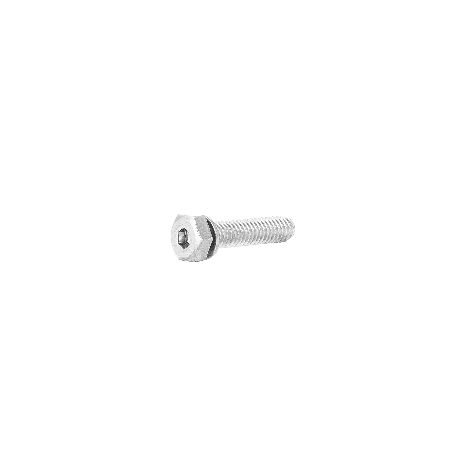Bussola esagonale con rondella di sicurezza M6x25 mm Bussola esagonale con rondella di sicurezza M6x25 mm