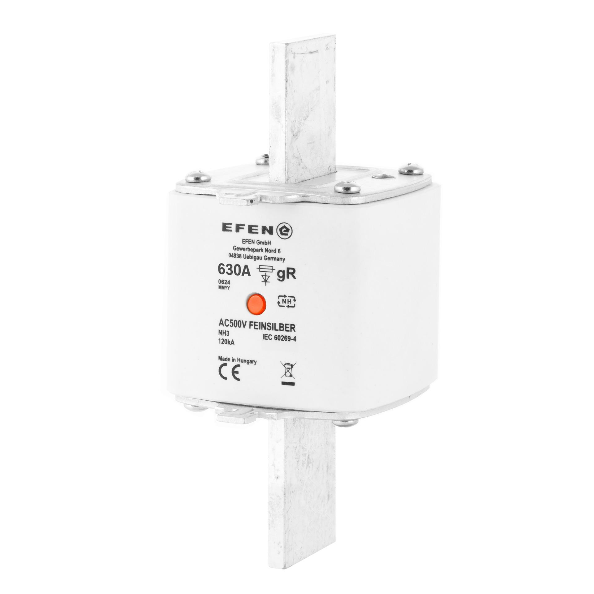 NH-Sicherung Gr. 3, 630A, Charakteristik gR, AC 500V, 120kA